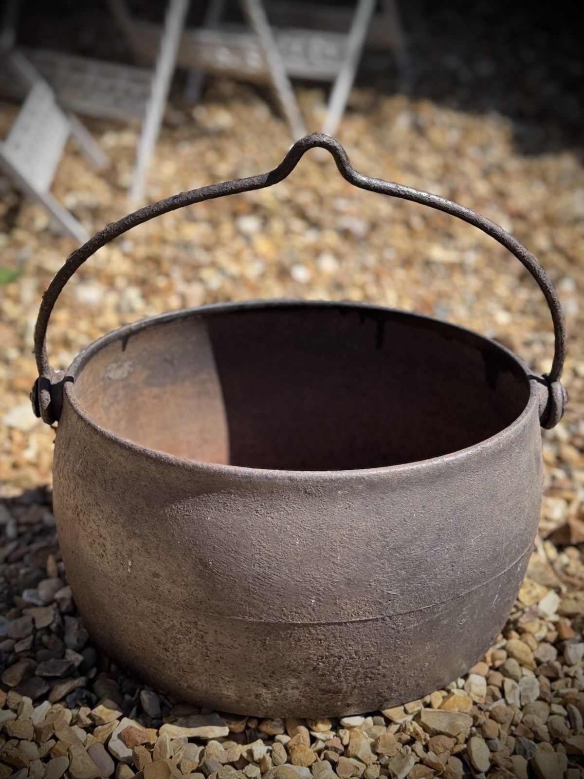 Antique A. Kendrick & Sons Cast Iron Cauldron /Planter/Log Holder photo 150.0