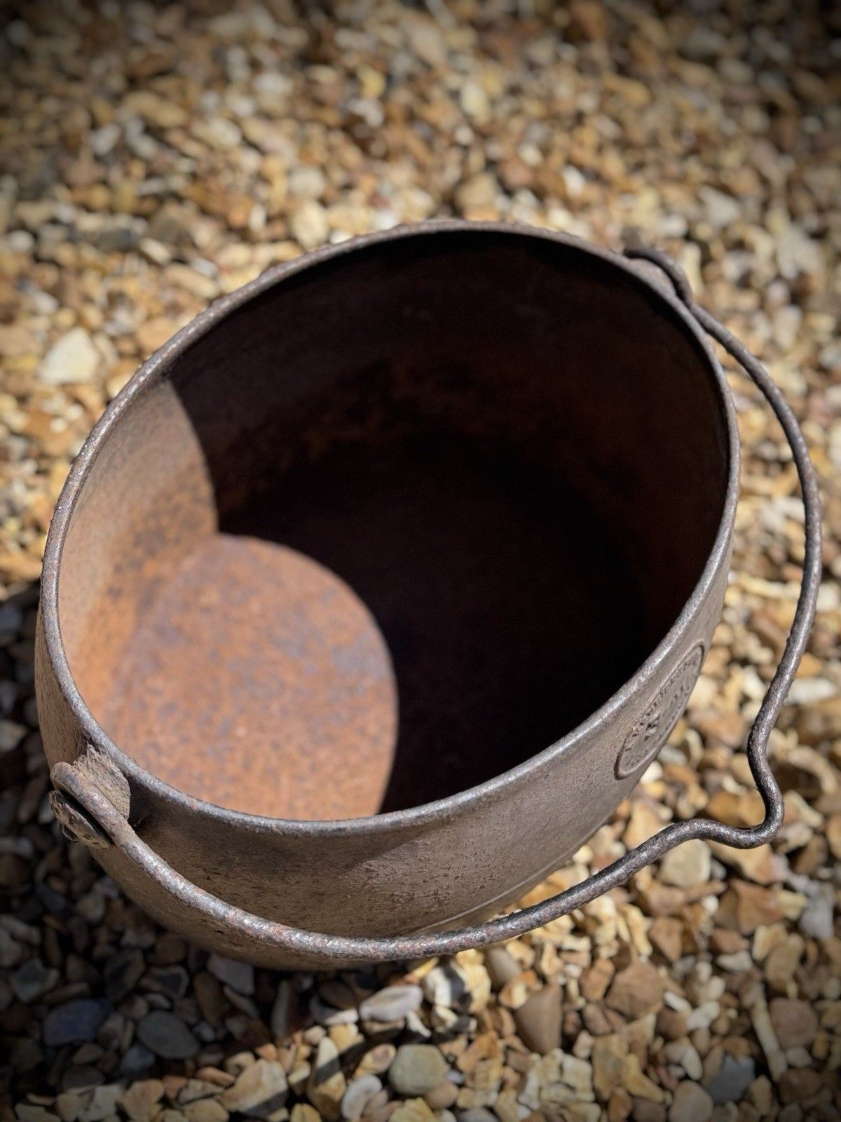 Antique A. Kendrick & Sons Cast Iron Cauldron /Planter/Log Holder photo buy