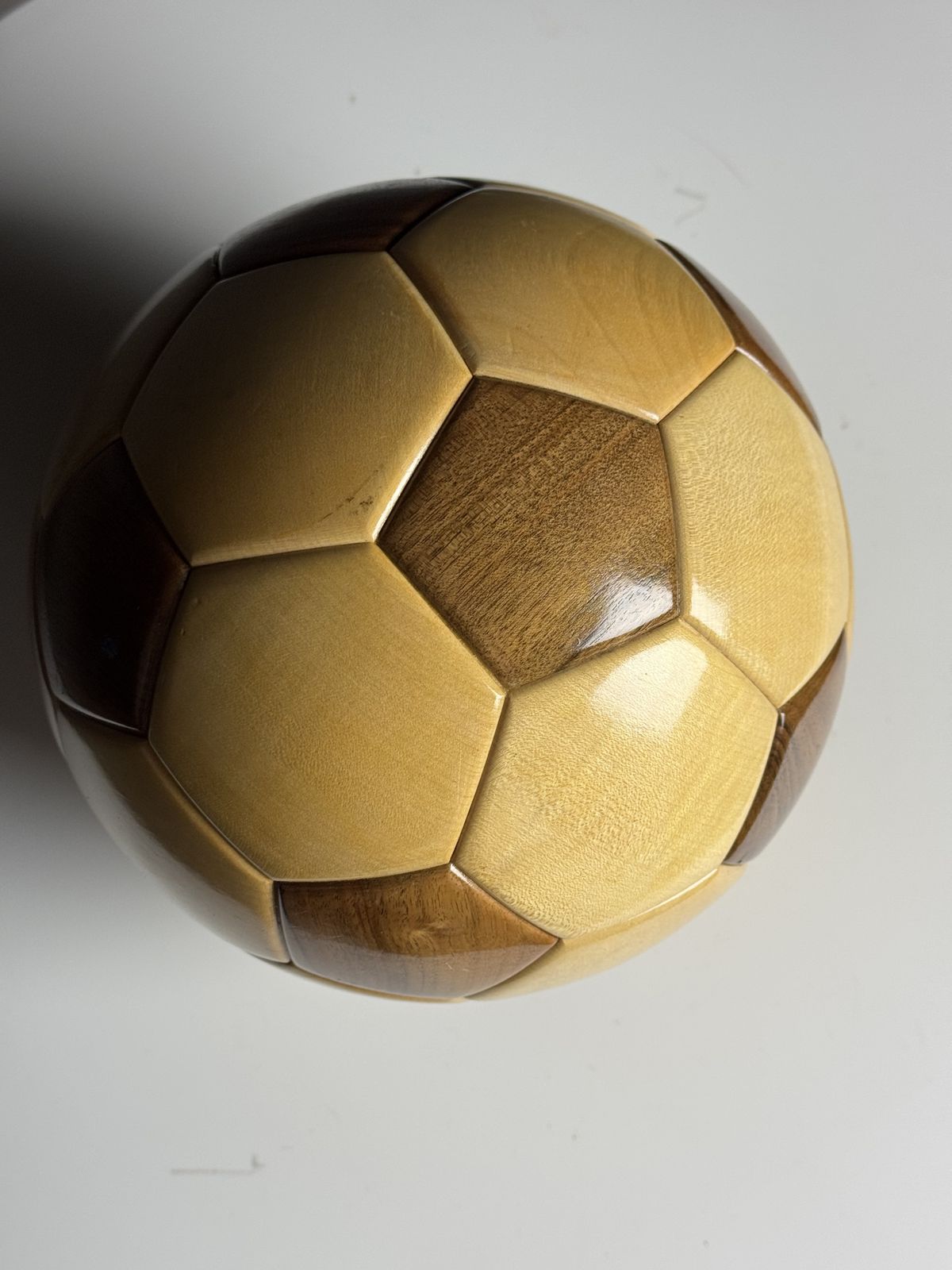 Vintage Wooden Football, 1980s photo vinterior