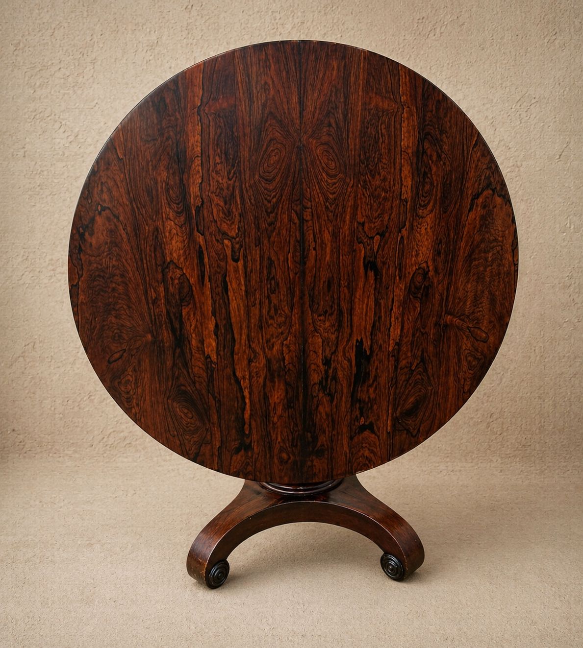 Early 19th Century Regency Rosewood Circular Tilt Top Breakfast Table photo furniture