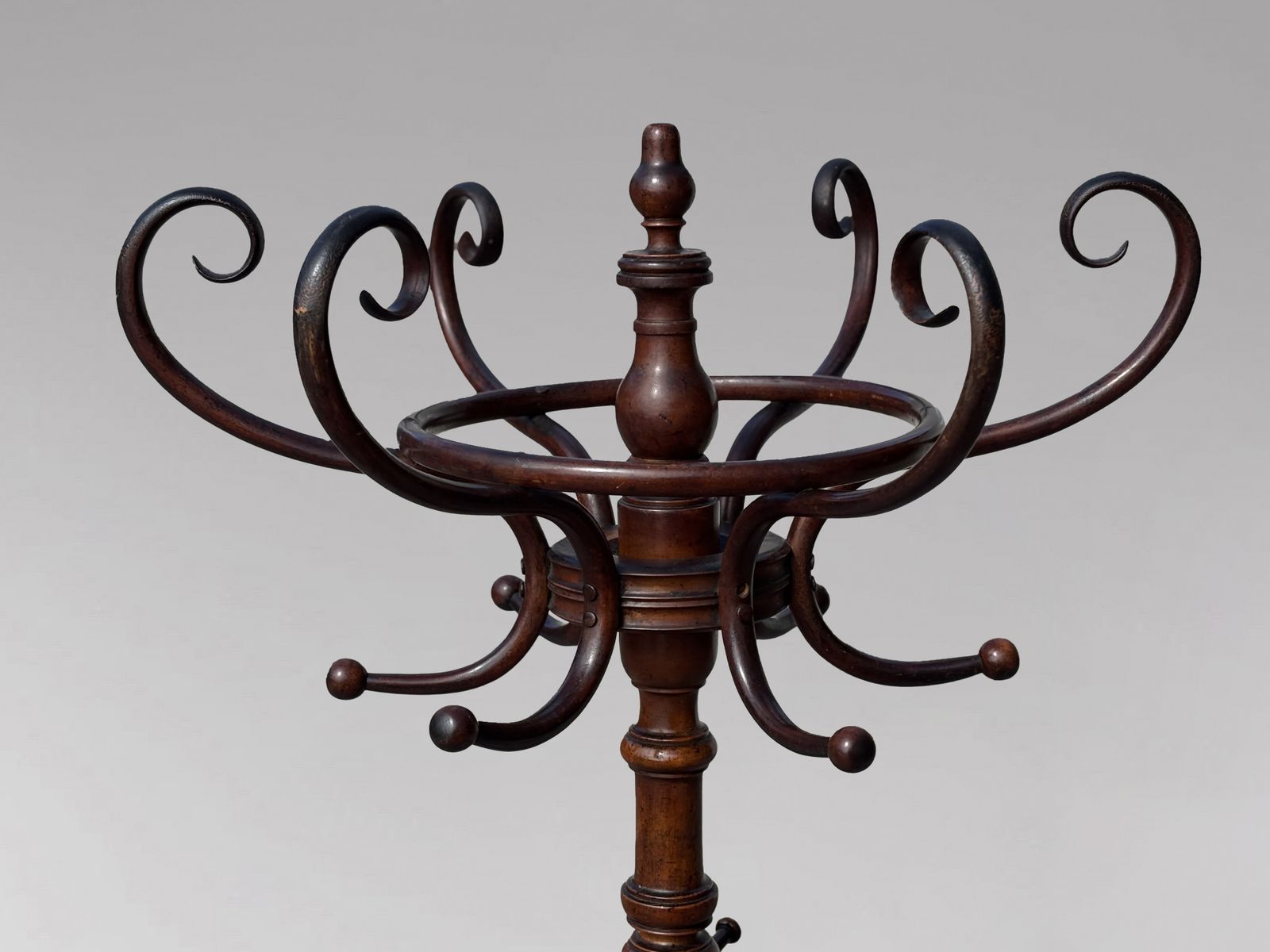 19th Century Bentwood Coat & Hat Stand Labelled Fischel photo Home Decor