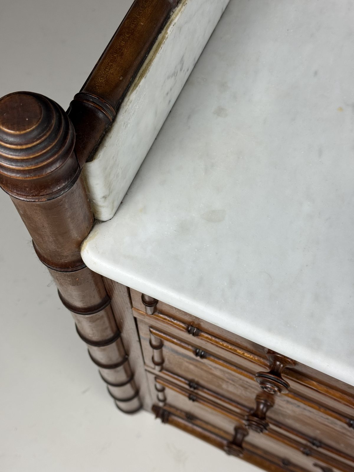 photo for sale Faux Bamboo Chest Of Drawers 1900