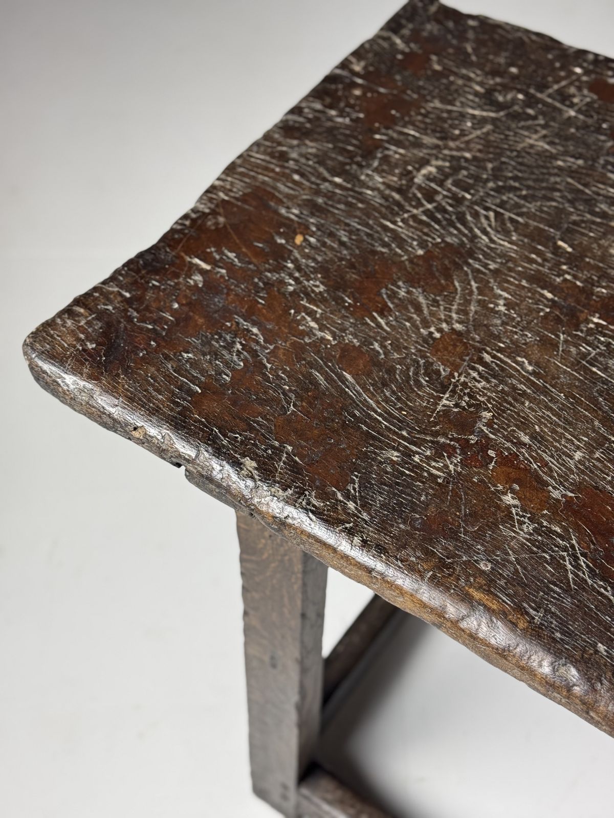 1509.0 18th Century Oak Side Table, 18th Century And Earlier photo