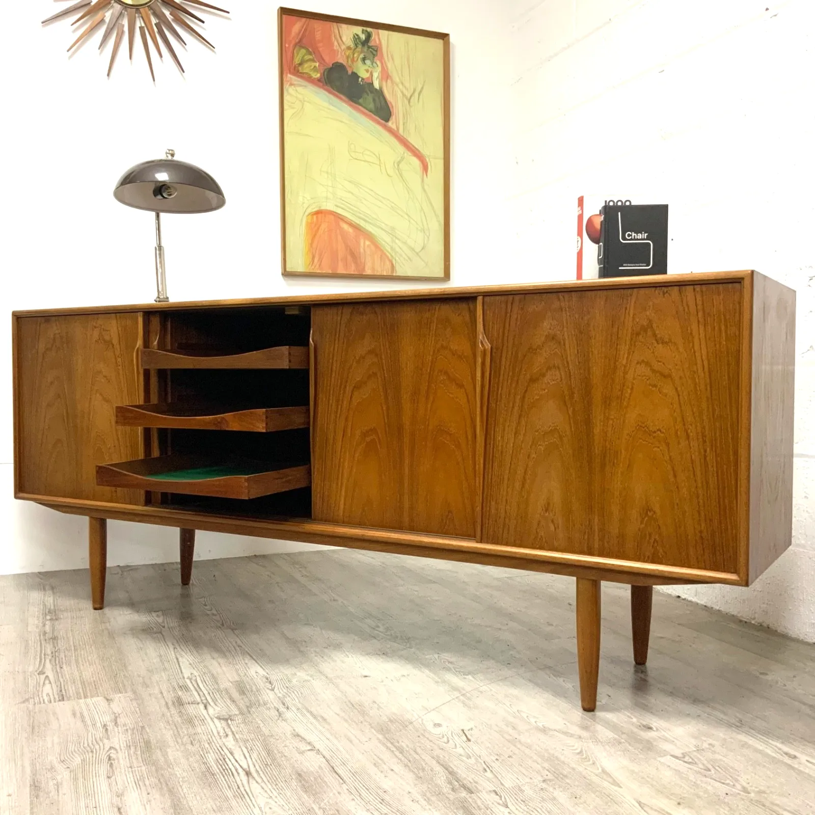 photo furniture Danish Teak Axel Christensen Sideboard With Hutch By Gunni Omann For Aco Mobler