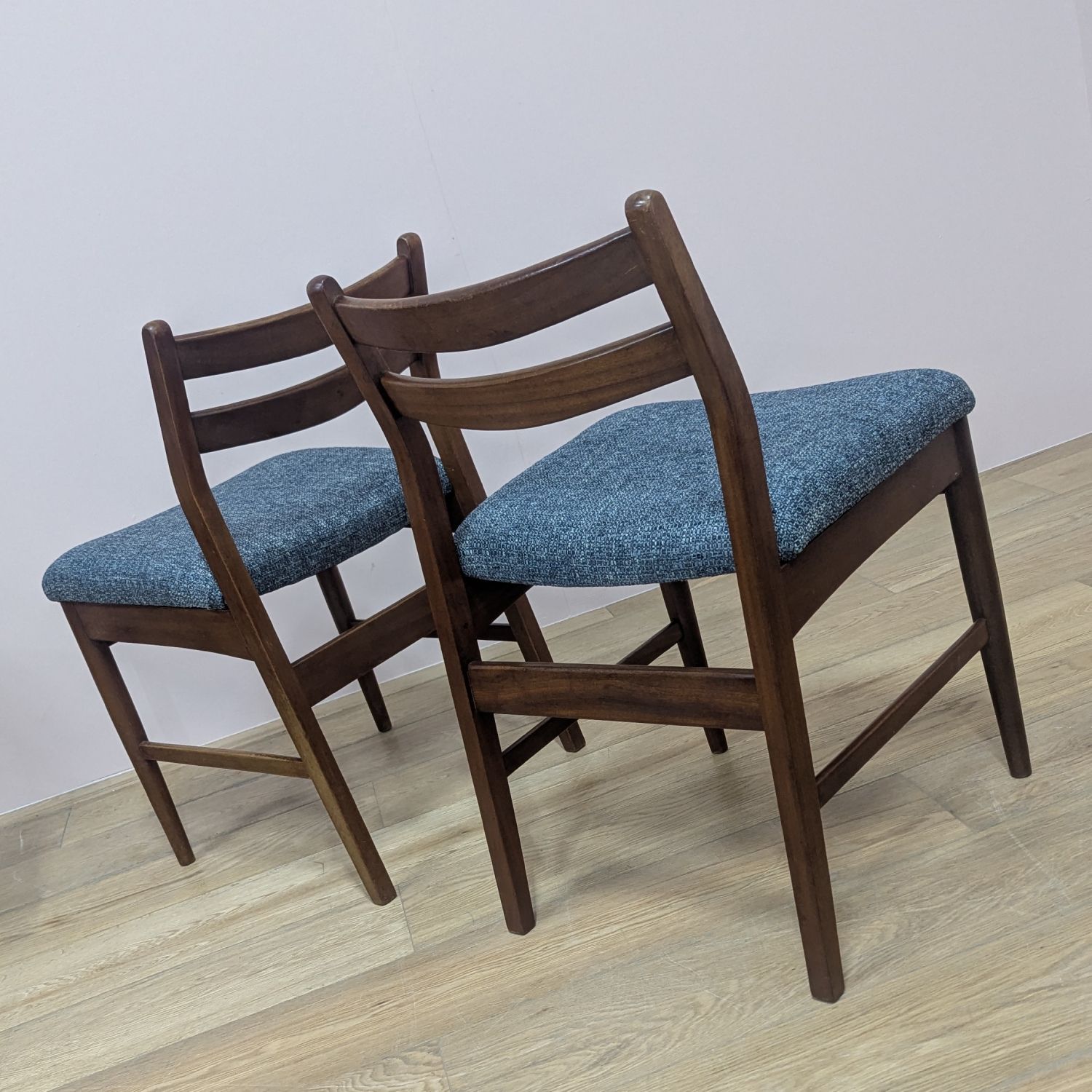 Set Of Four Vintage 1970s Dining Chairs By Jentique – New Upholstery photo for sale