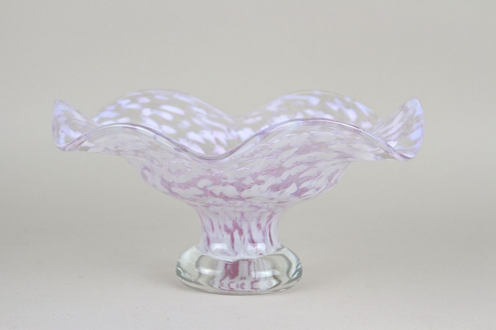 20th Century Murano Glass Centerpiece/ Bowl, Mid Century, Italy Ca. 1960 photo vinterior