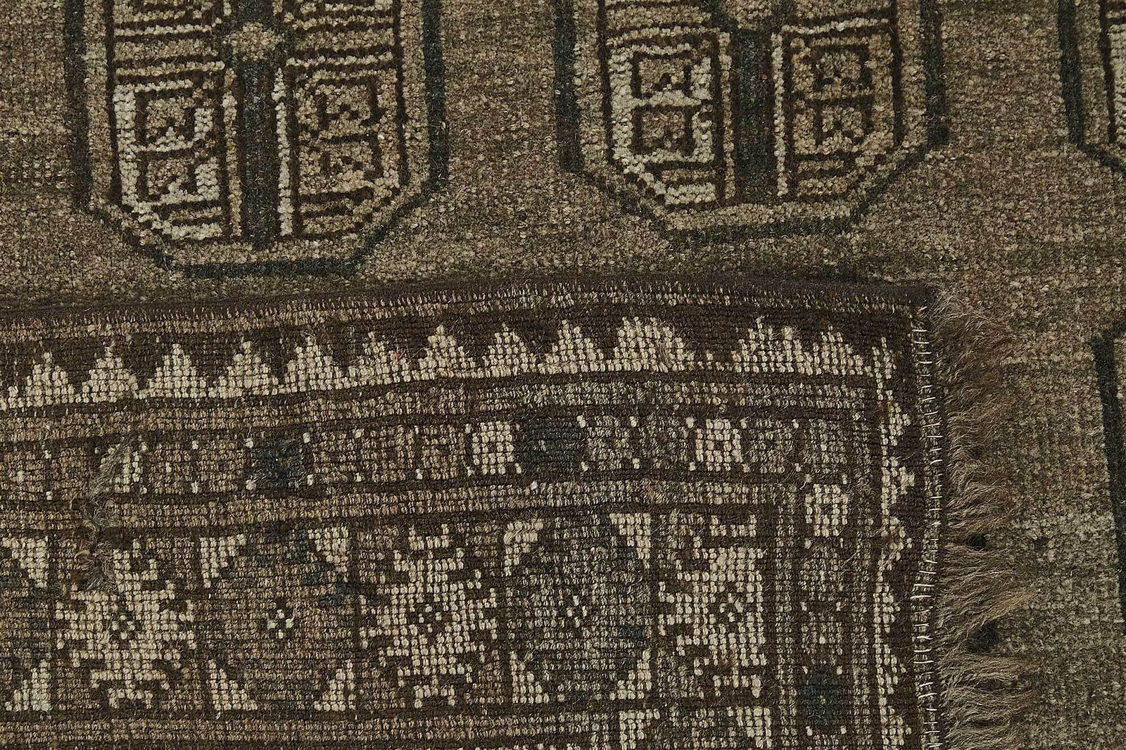 3x4 Beige Antique Afghan Ensari Rug   50121 photo buy