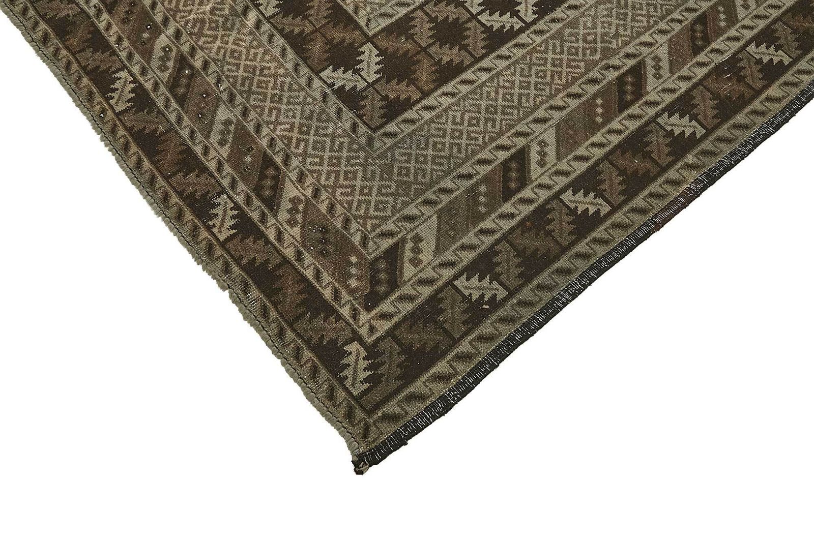 10x13 Beige Antique Ensari Turkmen Rug   50132 photo Textiel