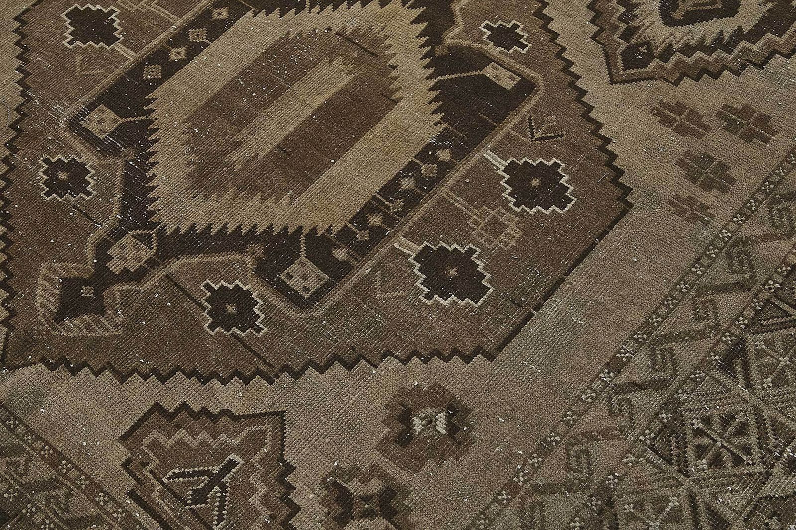 5x13 Beige Antique Ensari Turkmen Rug   50133 photo vintage