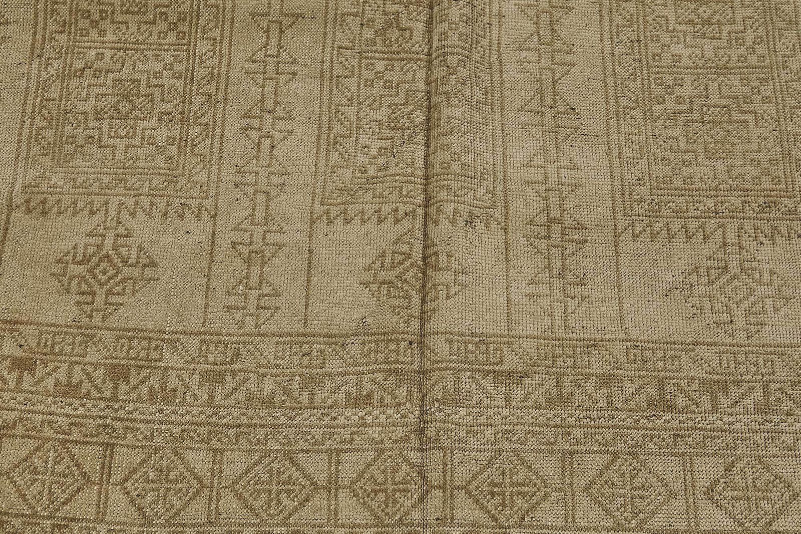 photo for sale Tapis afghan Kunduz d'époque, beige, 6x9 - 50139
