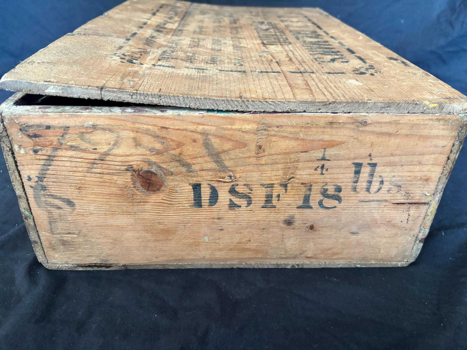 photo furniture Antique Colman's Mustard Wooden Box Shop Display With Tins And Jars