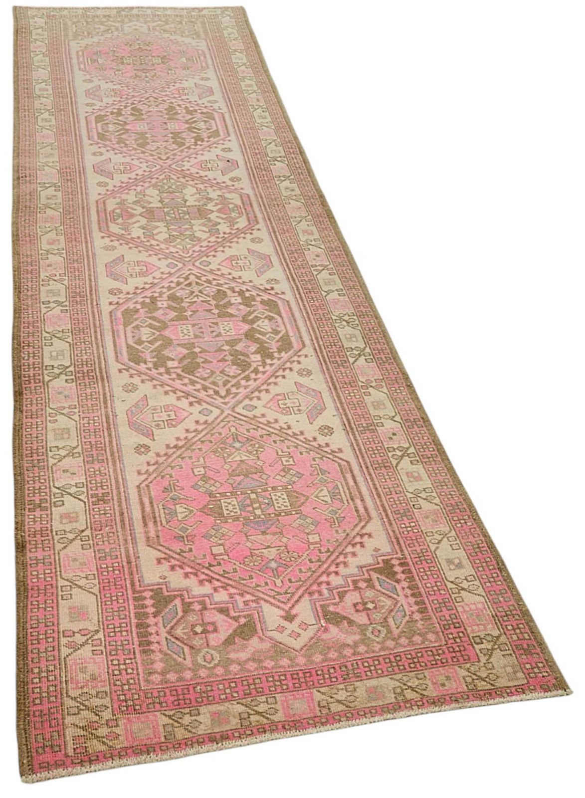 Tapis de couloir d'époque turc Kars 3x10 photo furniture
