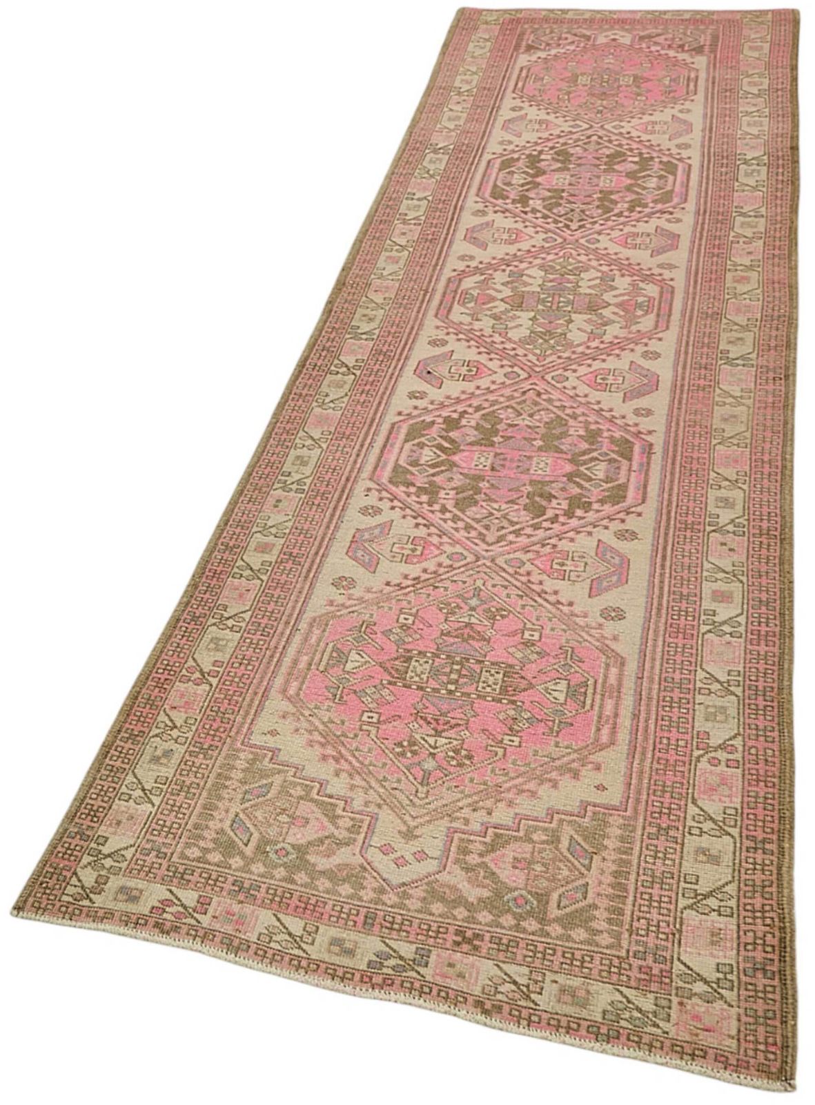 Tapis de couloir d'époque turc Kars 3x10 photo for sale