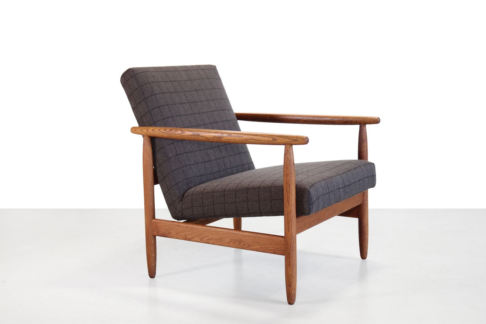 Oak Armchair By Ejvind Johansson For Fdb Mobler The J65 Chair photo for sale