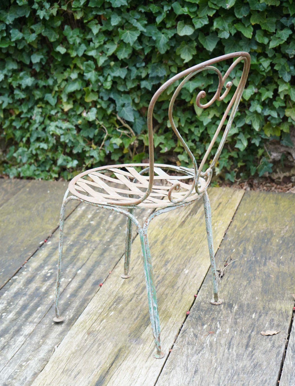 Lattice Garden Chair, 1800s photo for sale