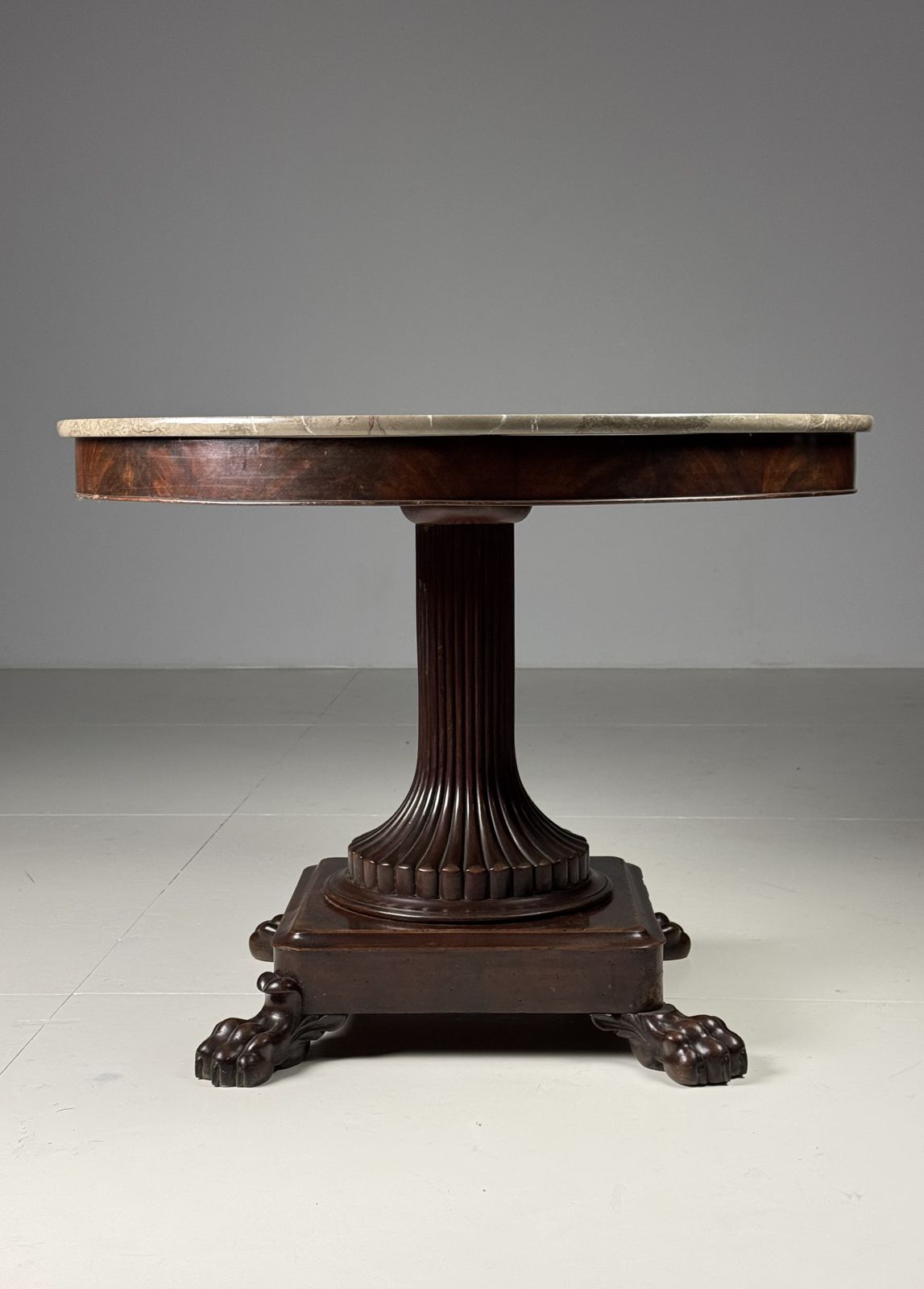 2482.0 Mahogany Center Table 19th Century photo