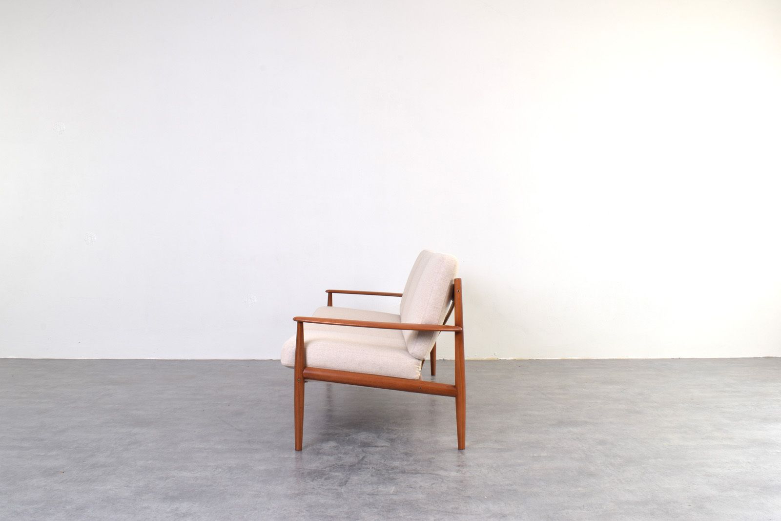 Mid Century Danish Teak & Wool Sofa By Grete Jalk For France & Søn photo 3750.0