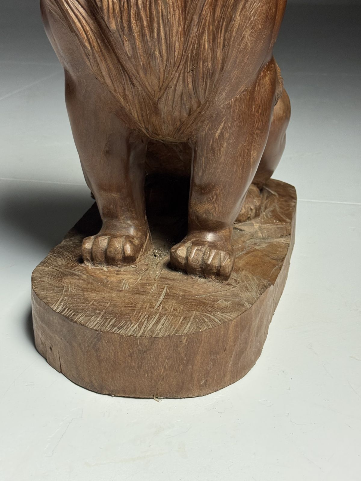 Woodcarving Statue Lion Asian, Late 20th Century photo 754.0