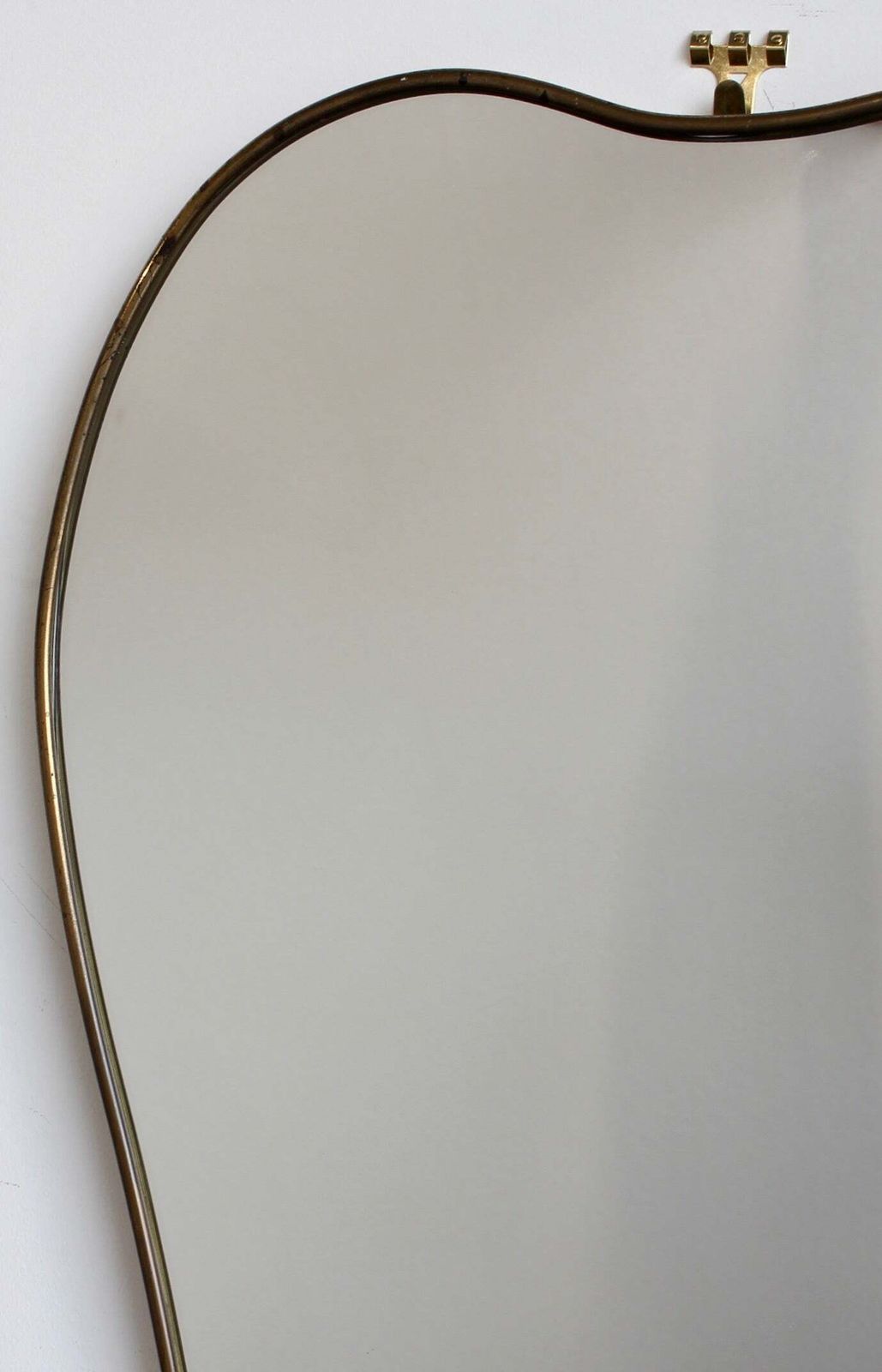 Vintage Italian Wall Mirror With Brass Frame (Circa 1960s) photo 1320.0