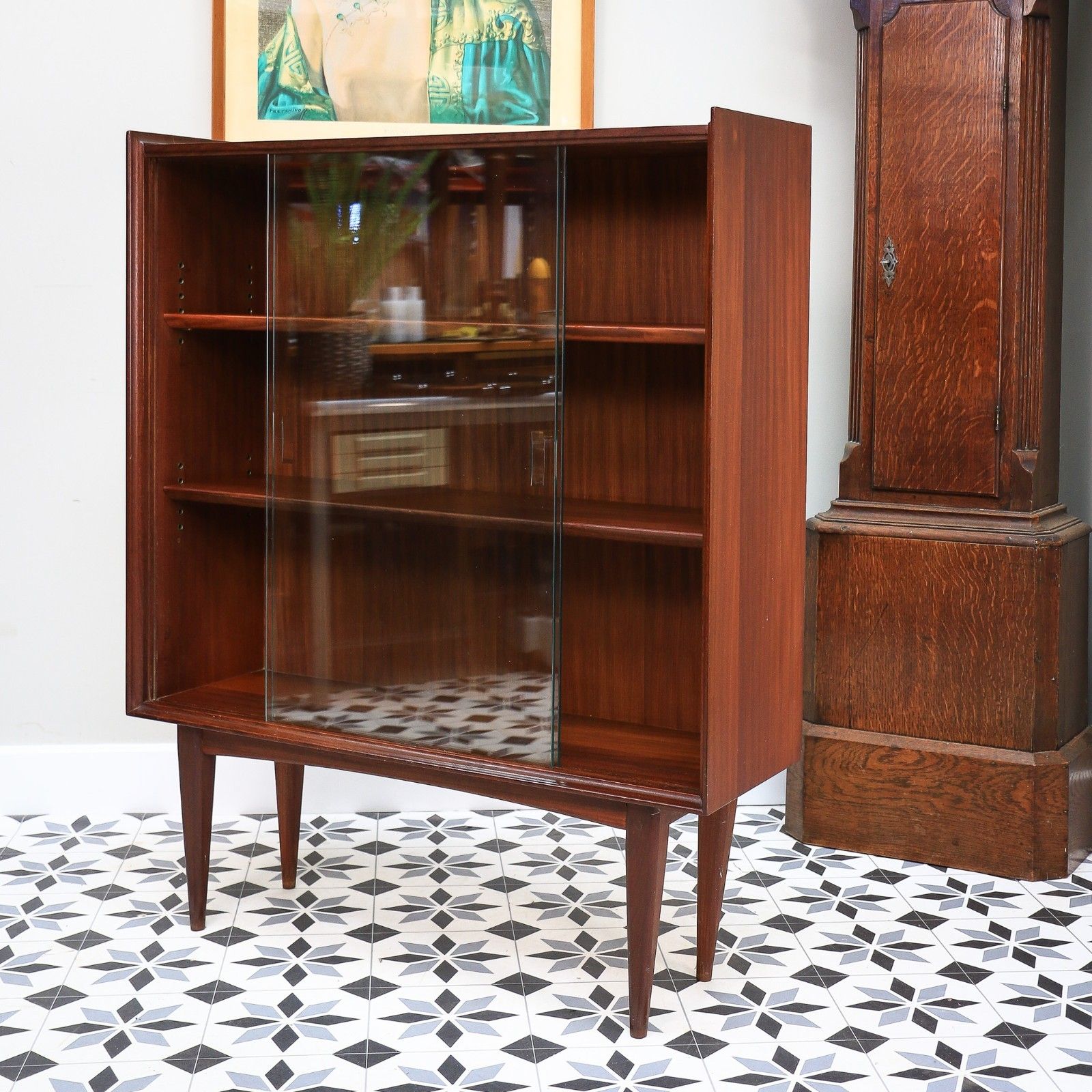 Teak Bookcase Richard Hornby For Fyne Ladye Teak Mid Century. photo for sale