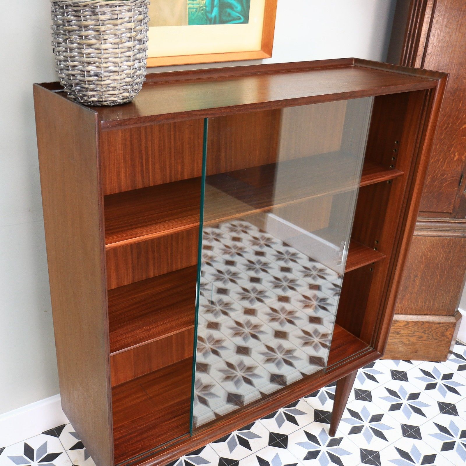 photo furniture Teak Bookcase Richard Hornby For Fyne Ladye Teak Mid Century.