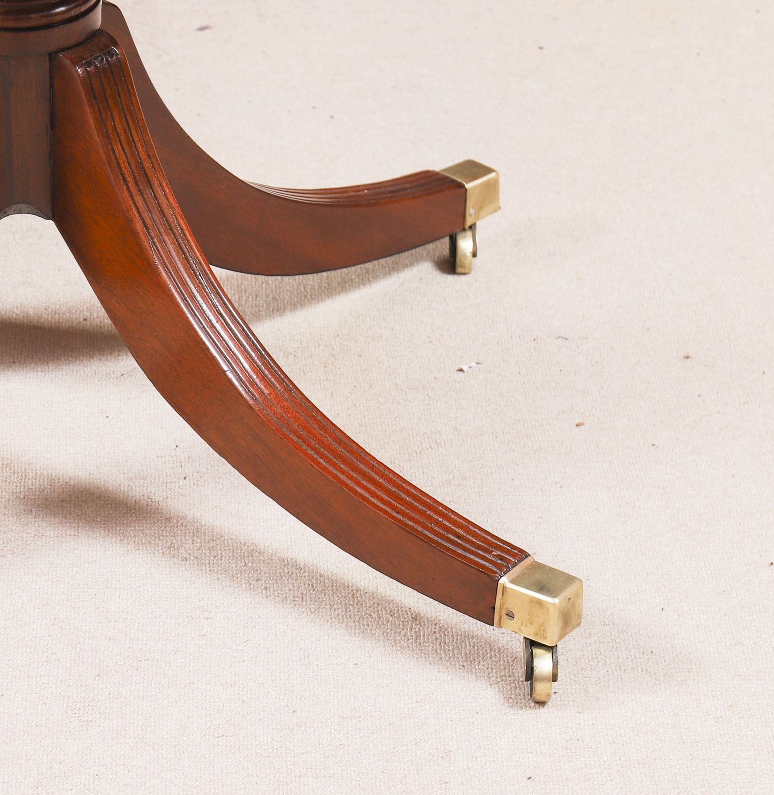 16500.0 11ft Regency Triple Pillar Dining Table Circa 1820 Set photo