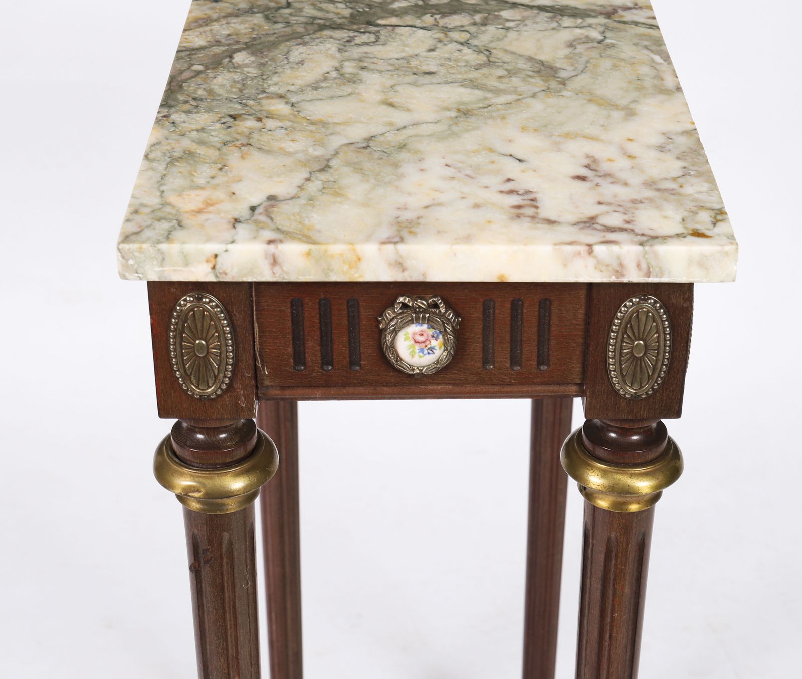 Antique Peite Console Sevres Plaques Marble Top 20th Century photo Furniture