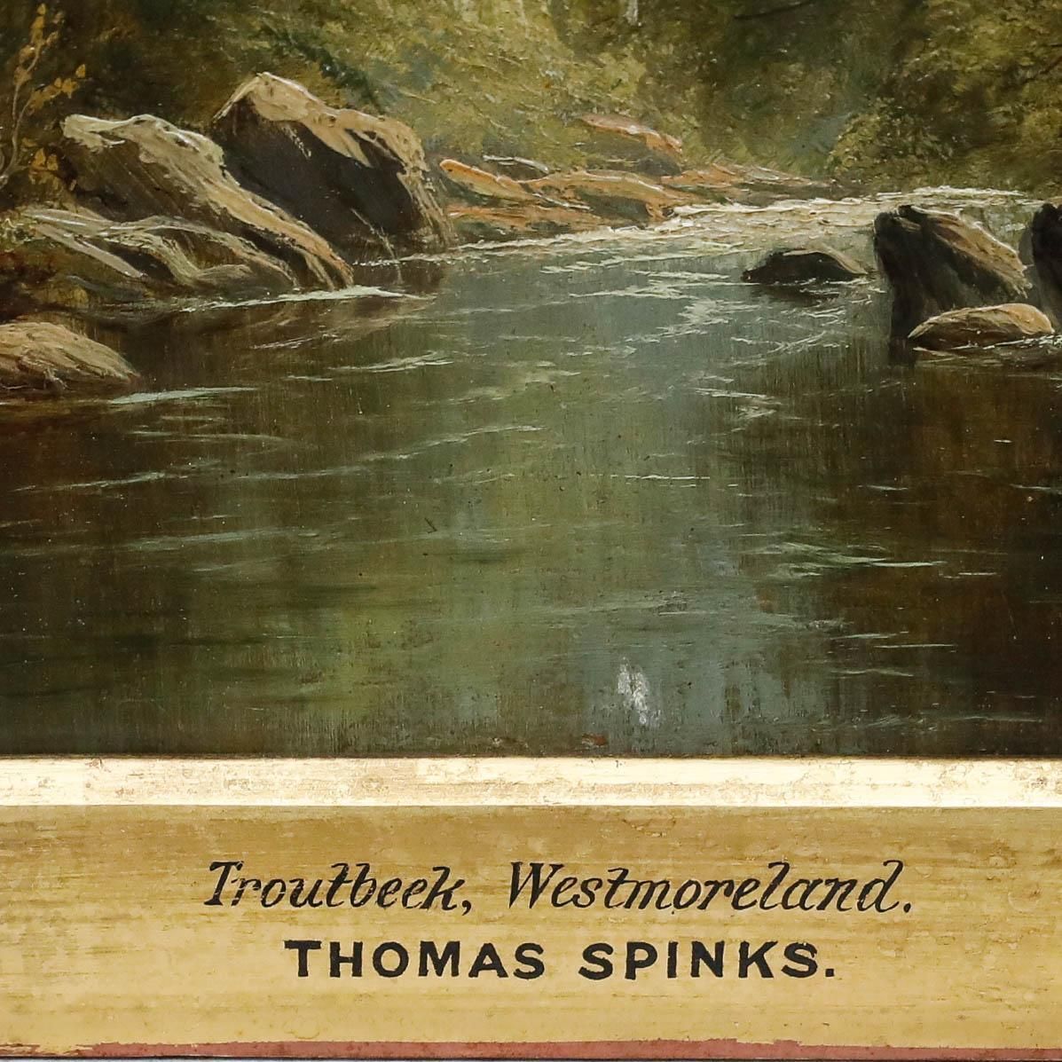 Thomas Spinks (1847 1927) Early 20th Century Oil, Troutbeck Westmoreland photo Art