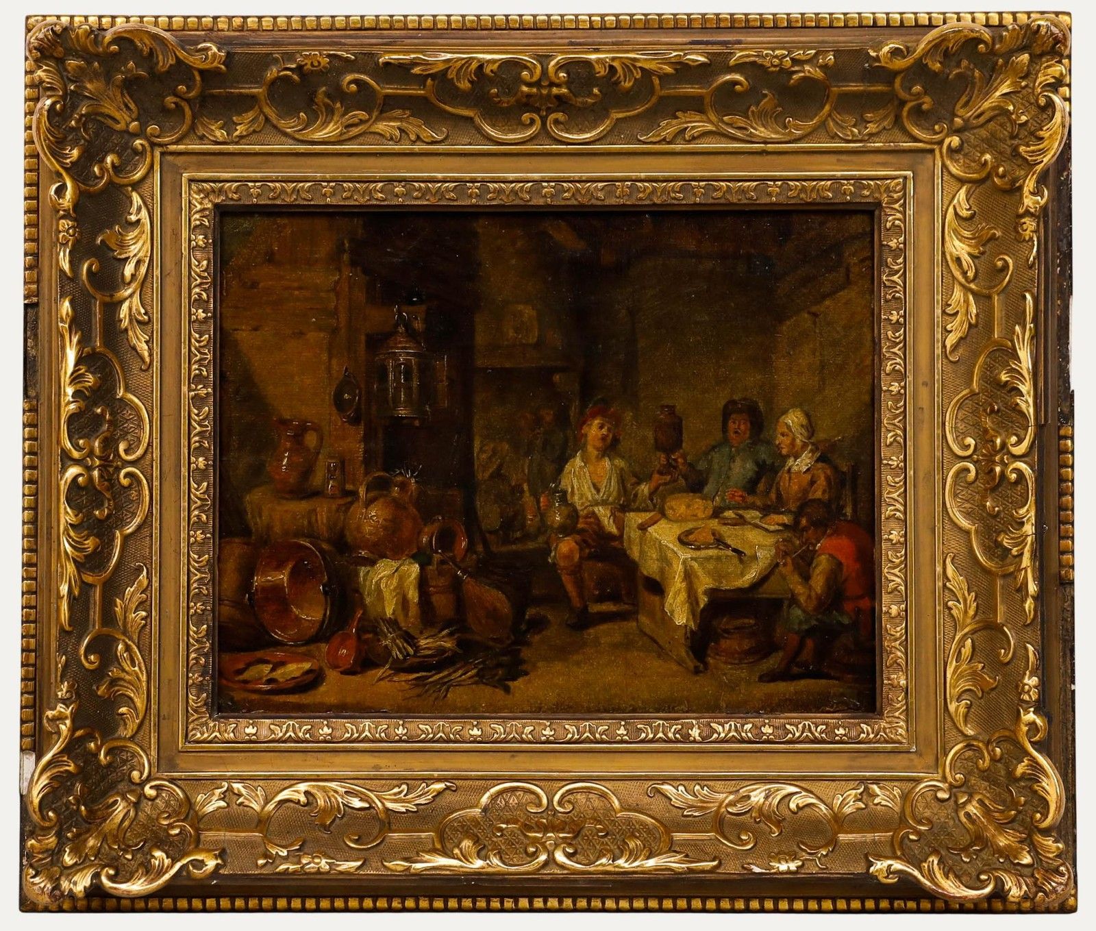 After Willem Van Herp (1614 1677) Framed 19th Century Oil, Le Petit Chaudron