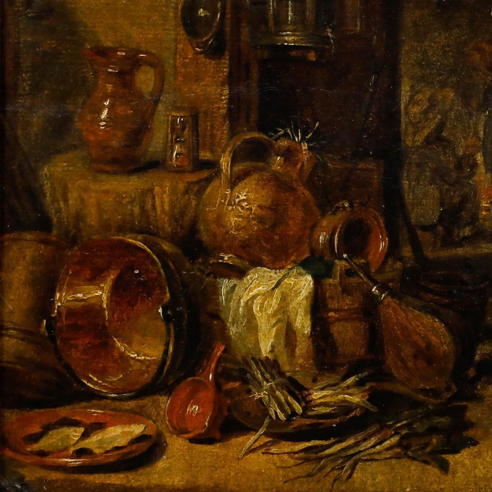 After Willem Van Herp (1614 1677) Framed 19th Century Oil, Le Petit Chaudron photo 995.0