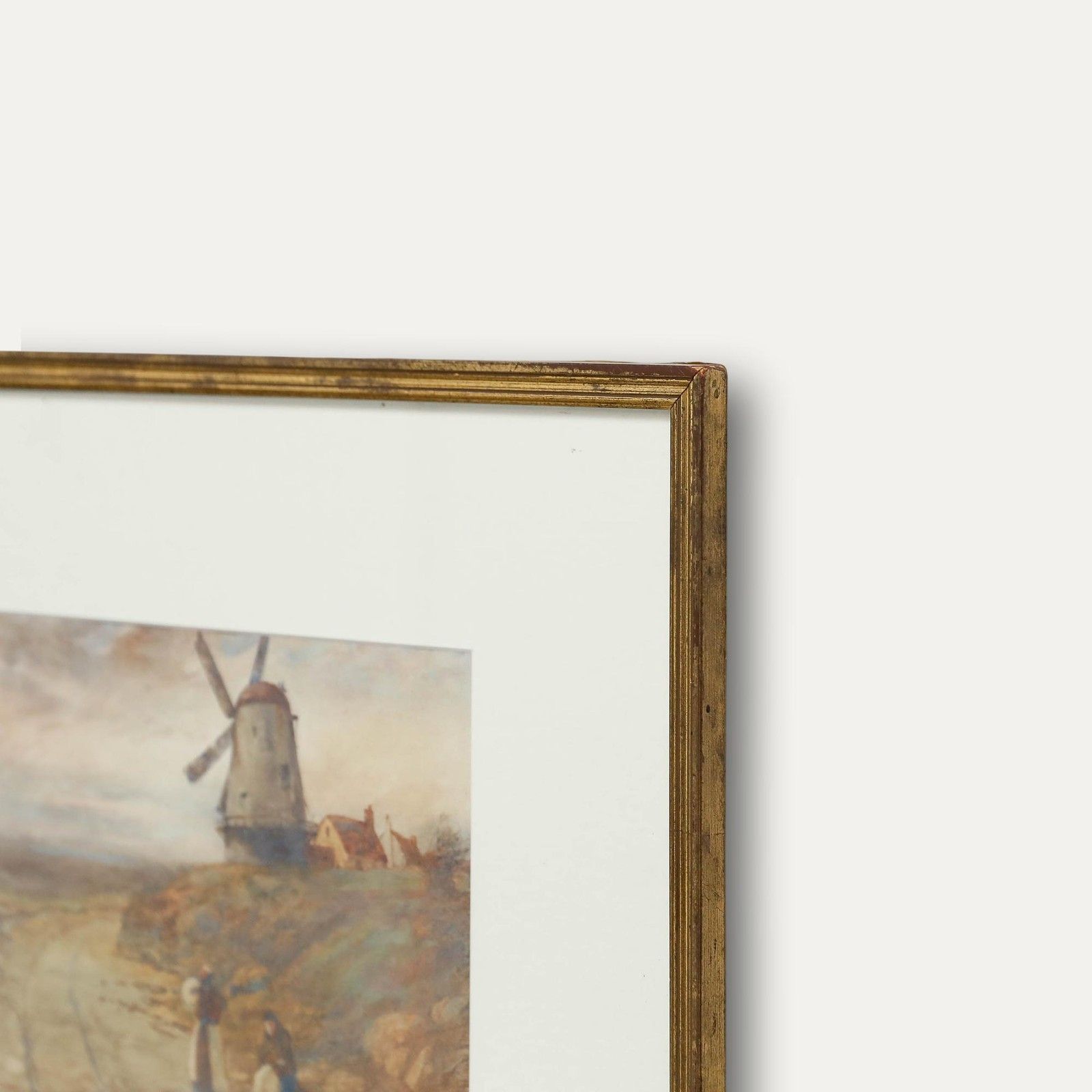 Percy Brooke (1869 1916) Framed Early 20th Century Watercolour, The Windmill photo vinterior