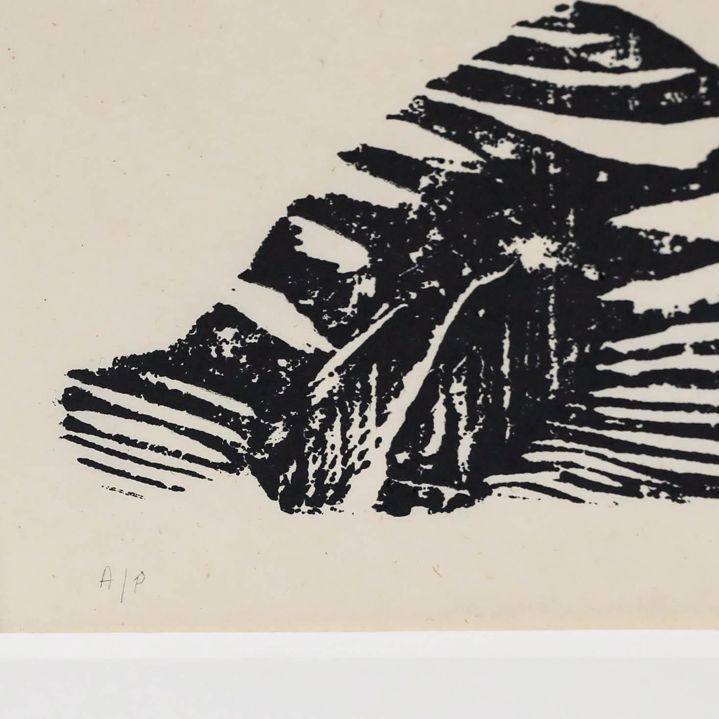 Angela Lemaire (1944 2025) Contemporary Woodcut, Driftwood photo for sale