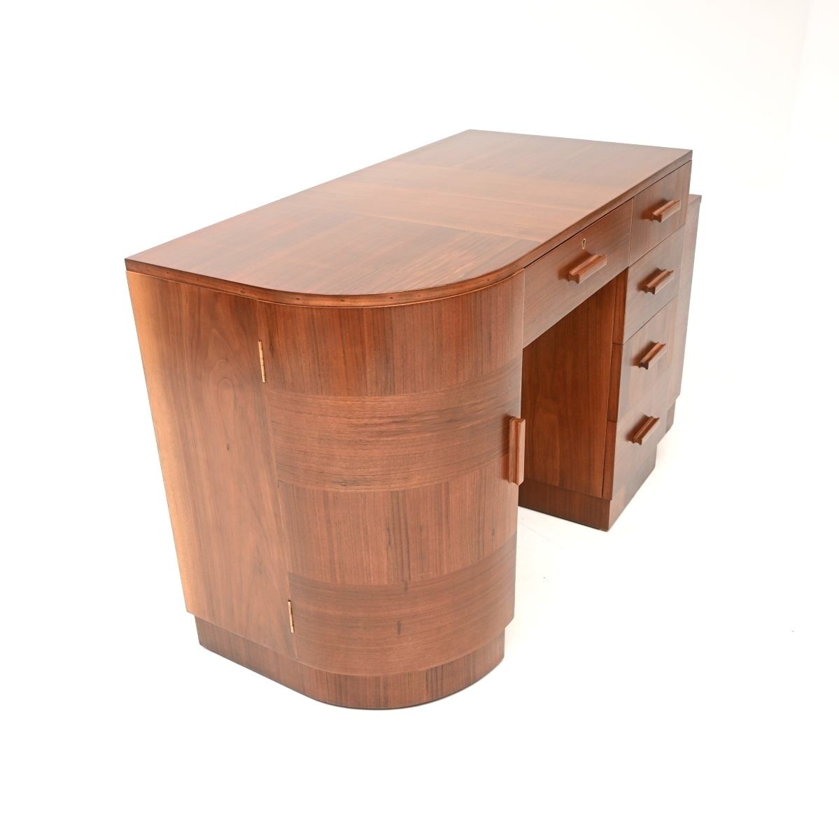 Art Deco Figured Walnut Desk, 1930s photo 3835.0