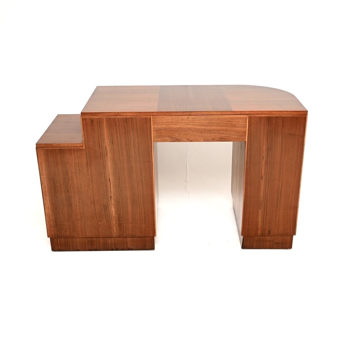 photo vintage Art Deco Figured Walnut Desk, 1930s