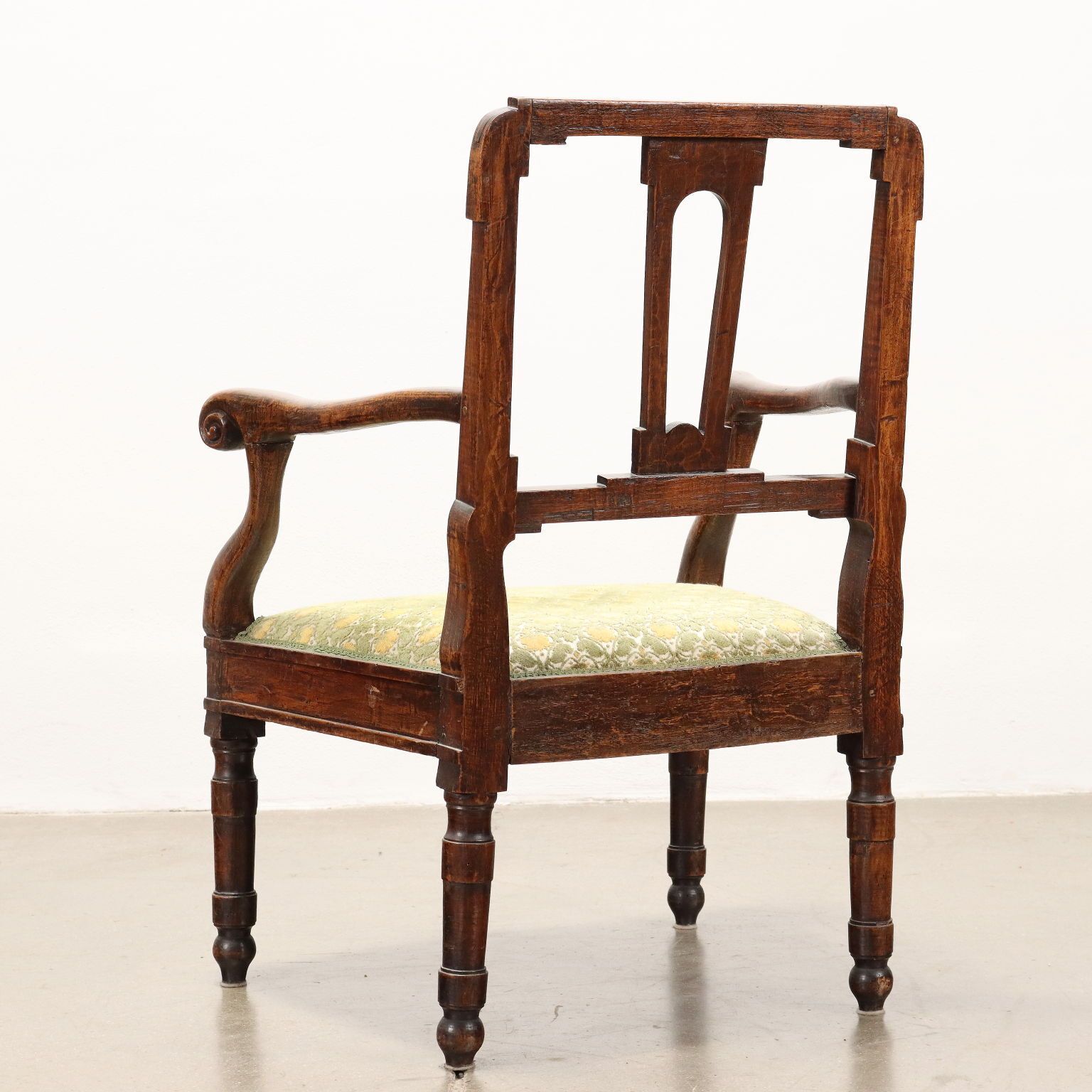 Ancient Armchair From The Directoire Cloth Italy Late XIX Century photo buy