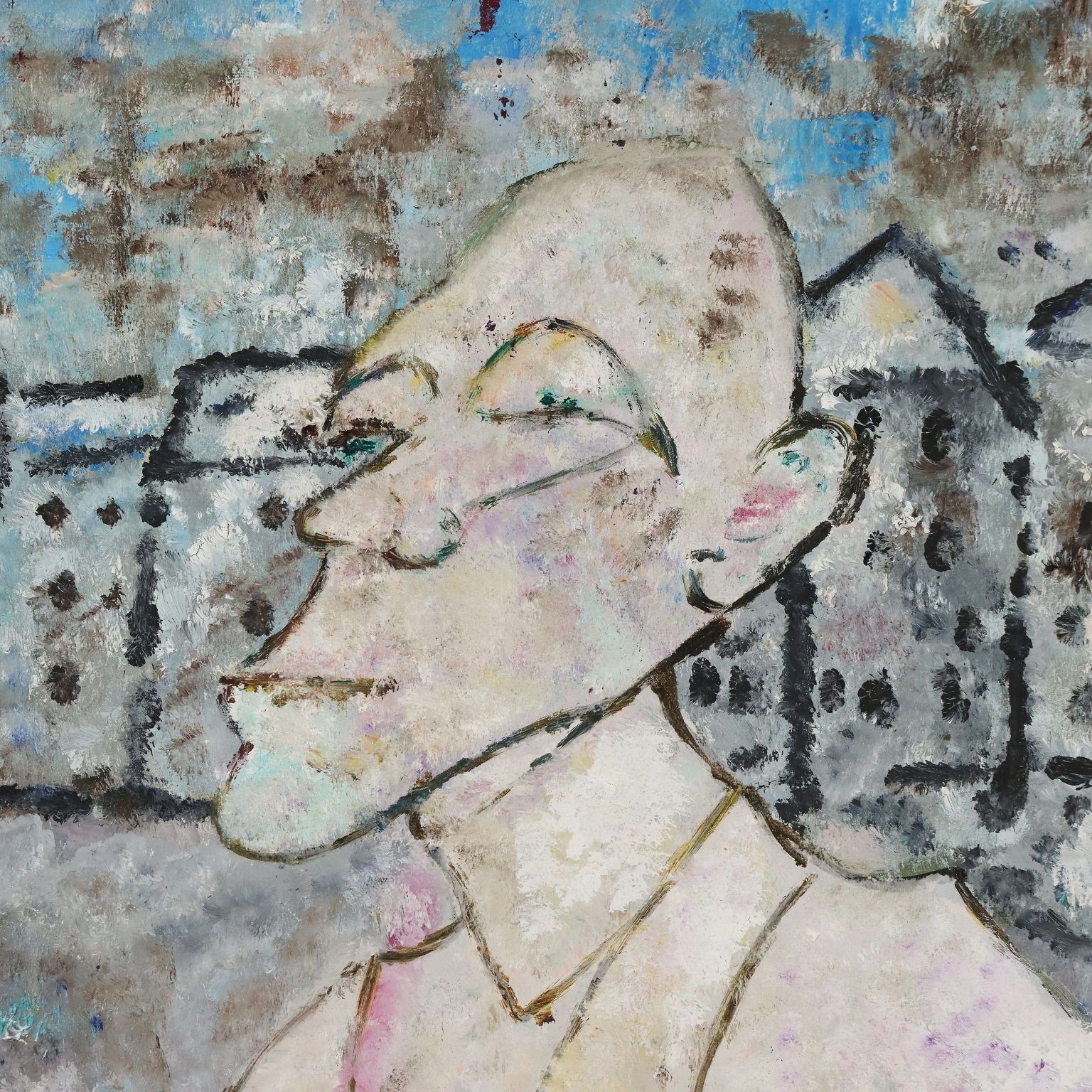 Contemporary Painting Copy Signed Rognoni XX Century photo Art