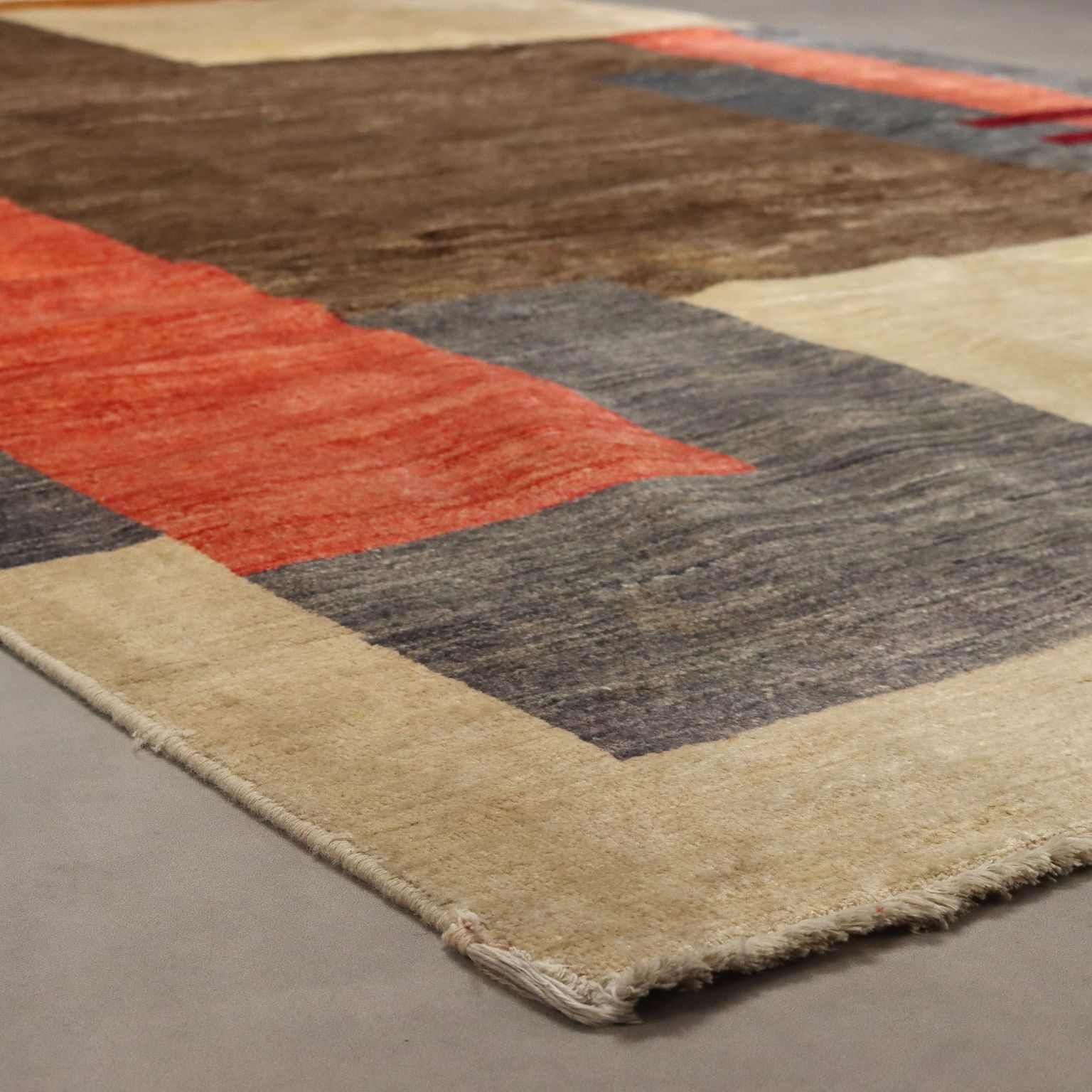 Vintage Carpet Wool Heavy Knot Handmade Italy 116 X 77 In photo 560.0