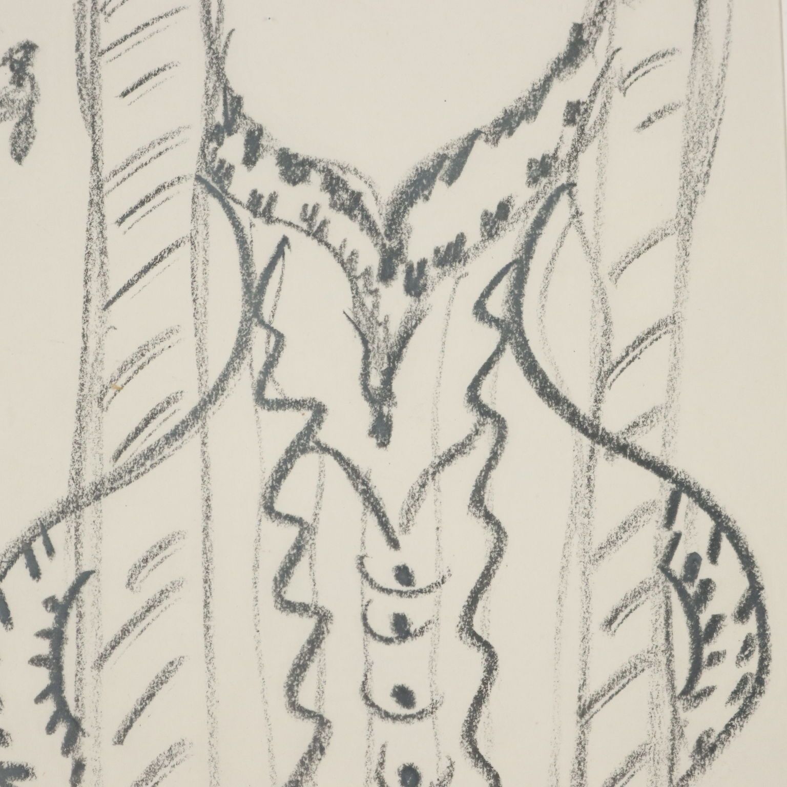 Dessin contemporain par Remo Brindisi, esquisse pour l'Aida 1974 photo vinterior