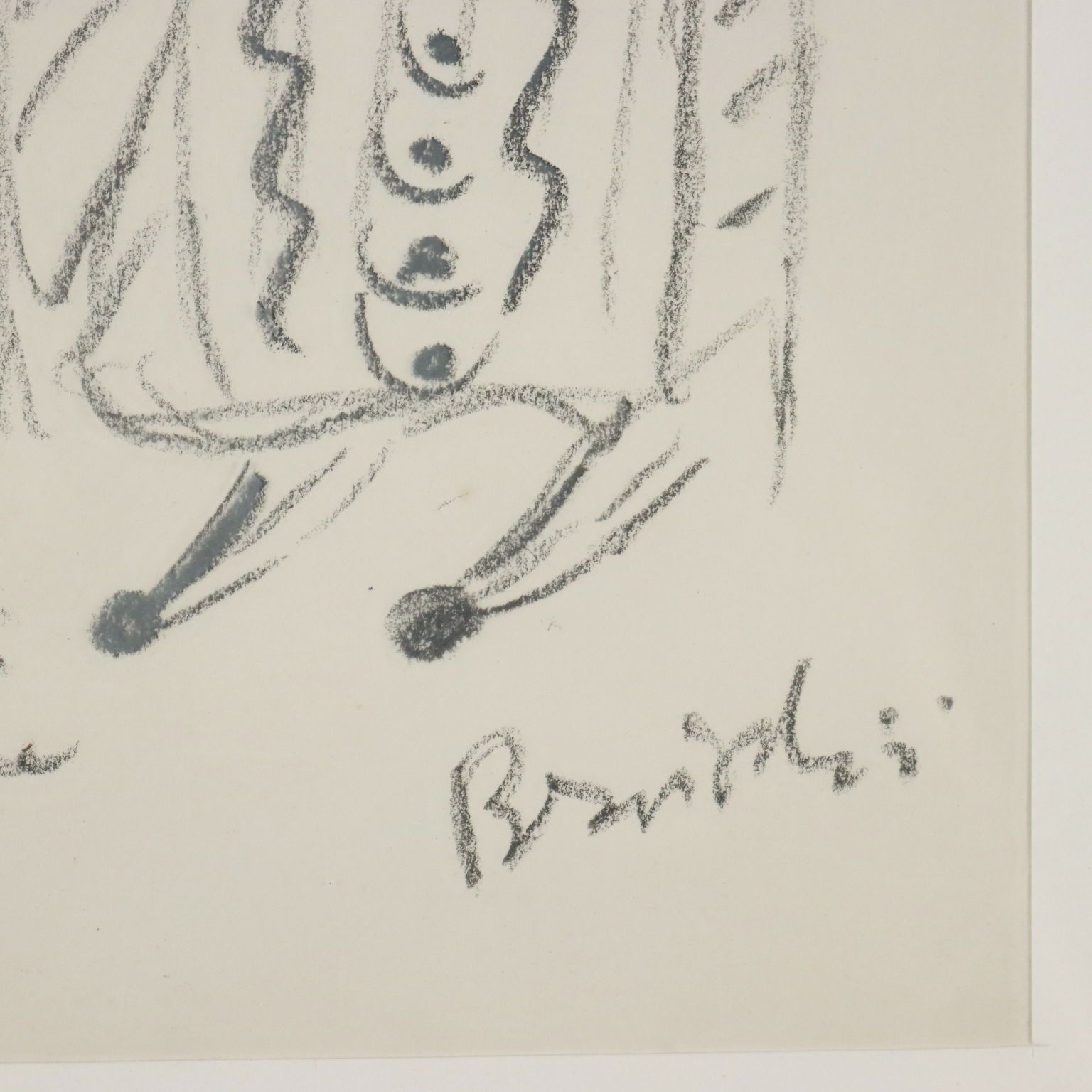 Contemporary Drawing By Remo Brindisi Sketch For The Aida 1974 photo vintage
