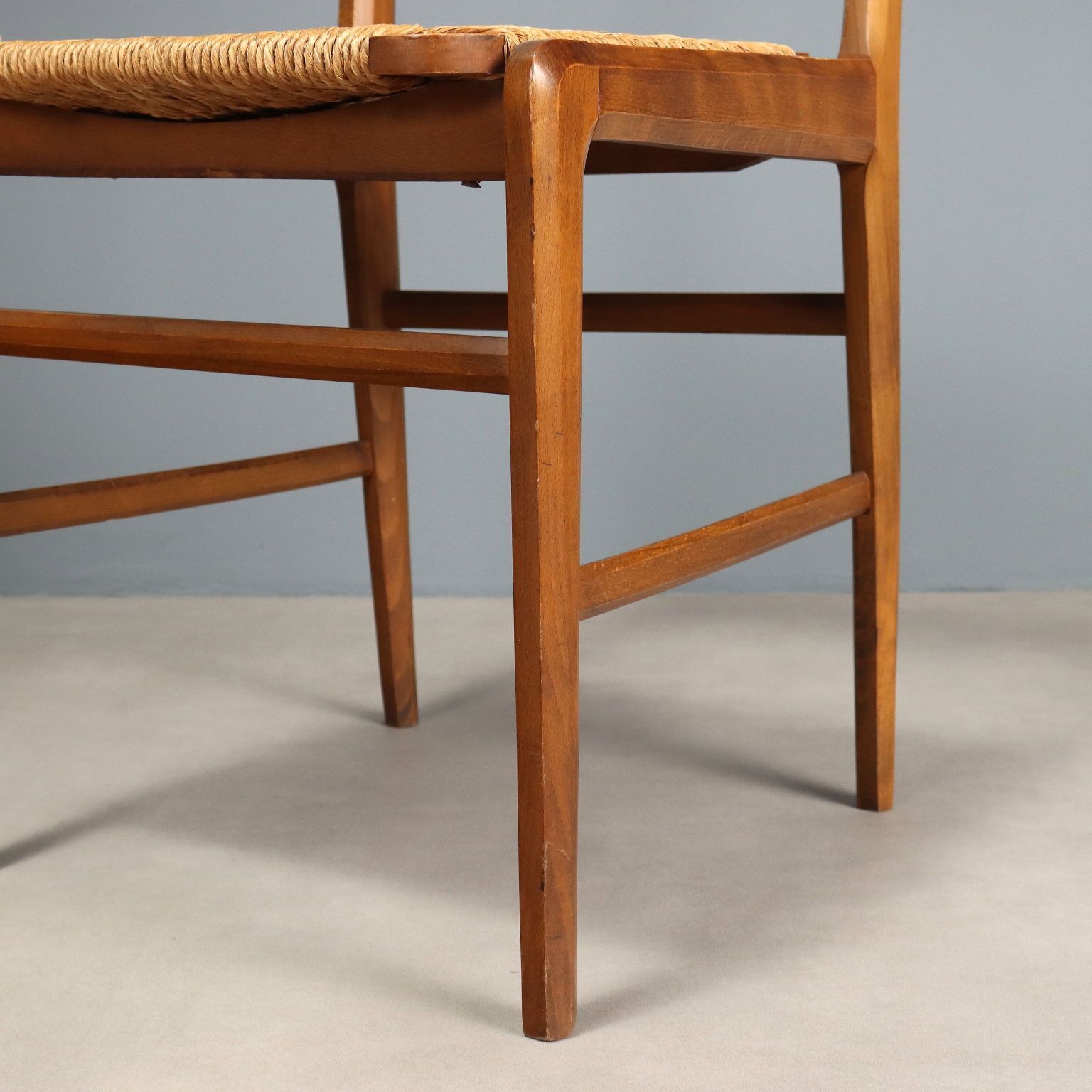 Vintage Chairs Beech Curved Plywood Design Italy 1950s photo vintage