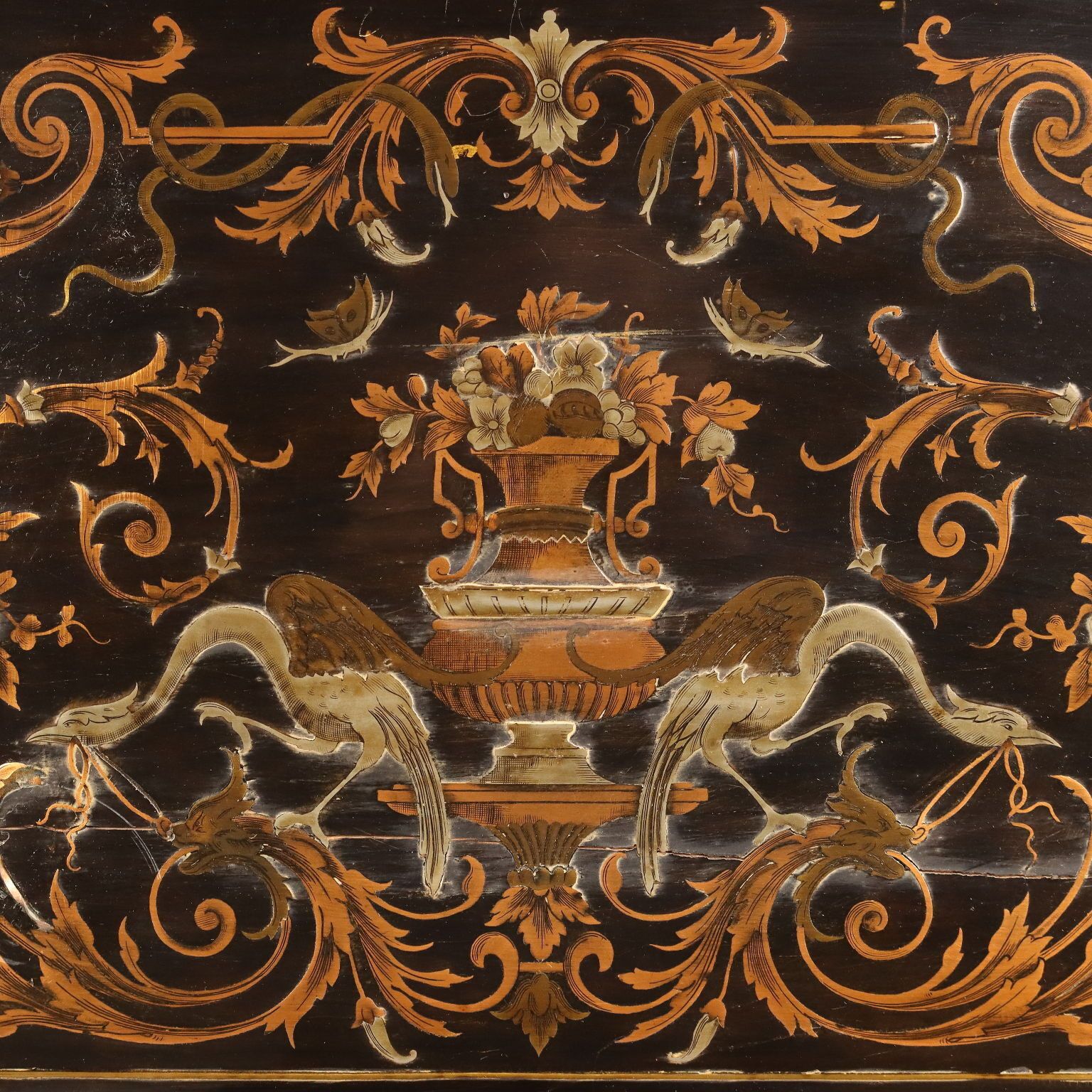 photo for sale Antique Secretraire Mahogany Drawers Italy XIX Century