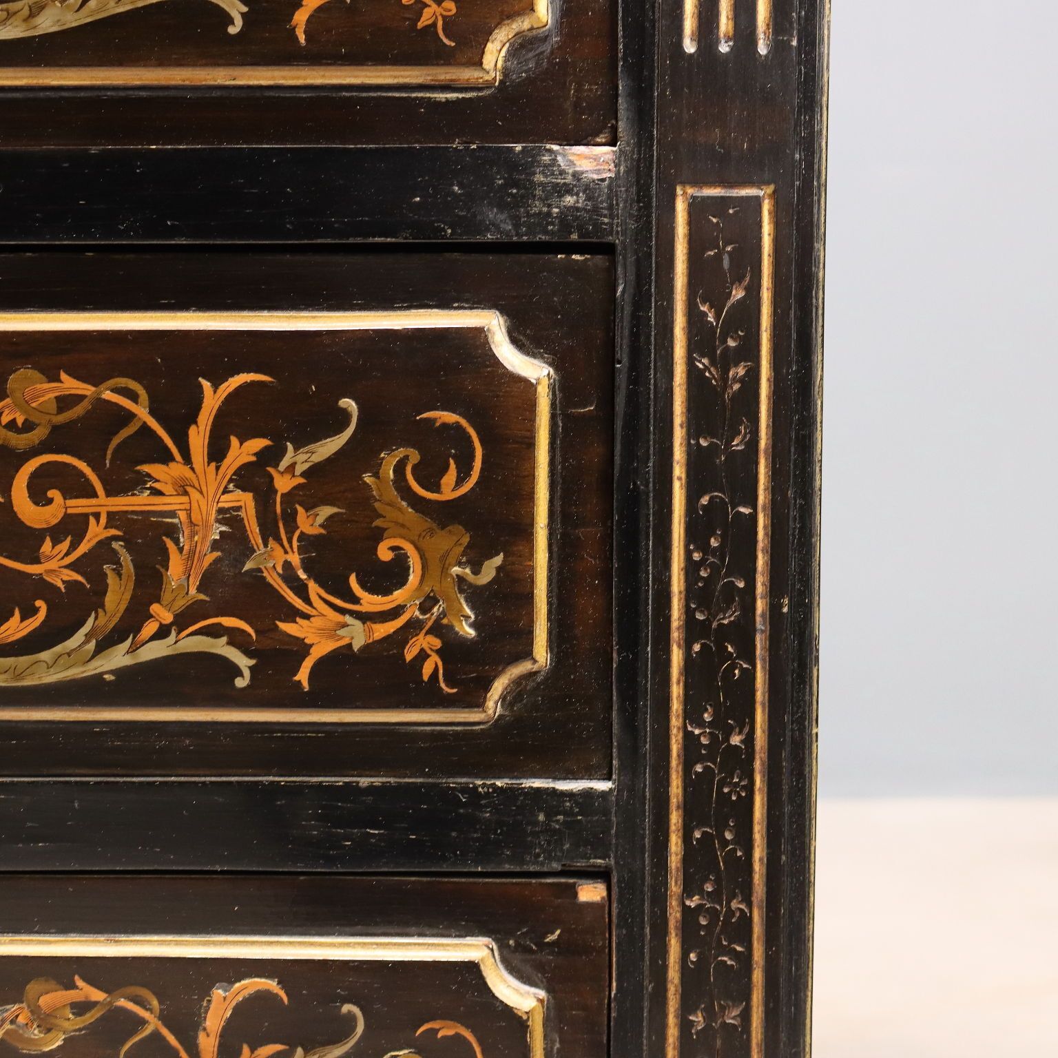 1110.0 Antique Secretraire Mahogany Drawers Italy XIX Century photo
