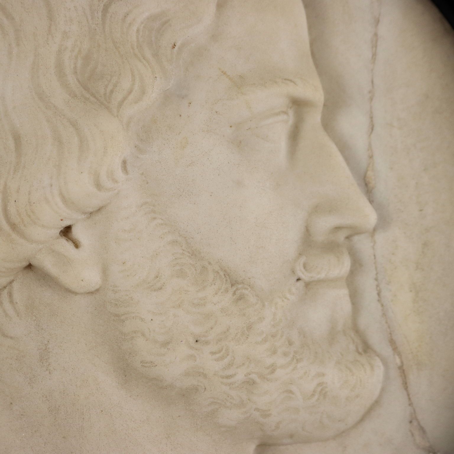 Antique Marble Portraot Signed Jules Dumoutet France 1840 photo Art