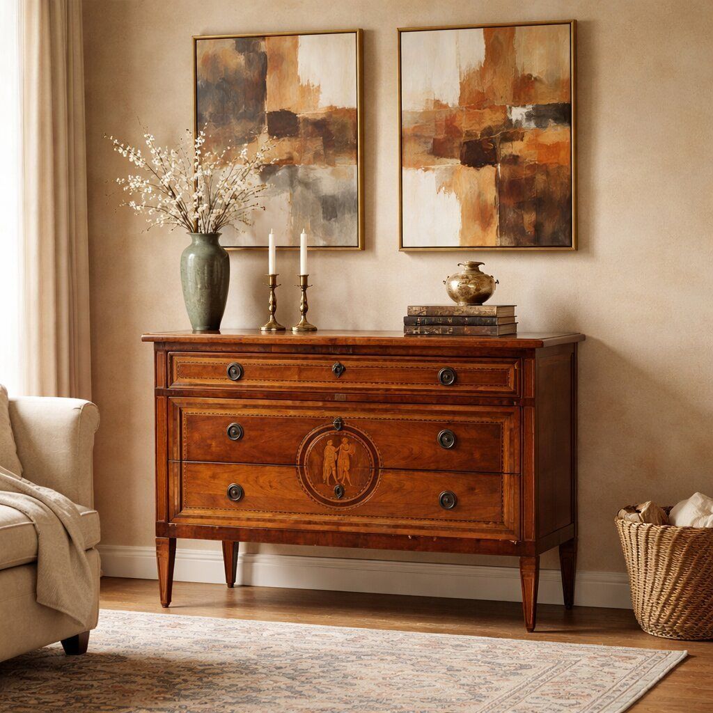 Commode néoclassique en cerisier, Italie, XVIIIe siècle photo furniture
