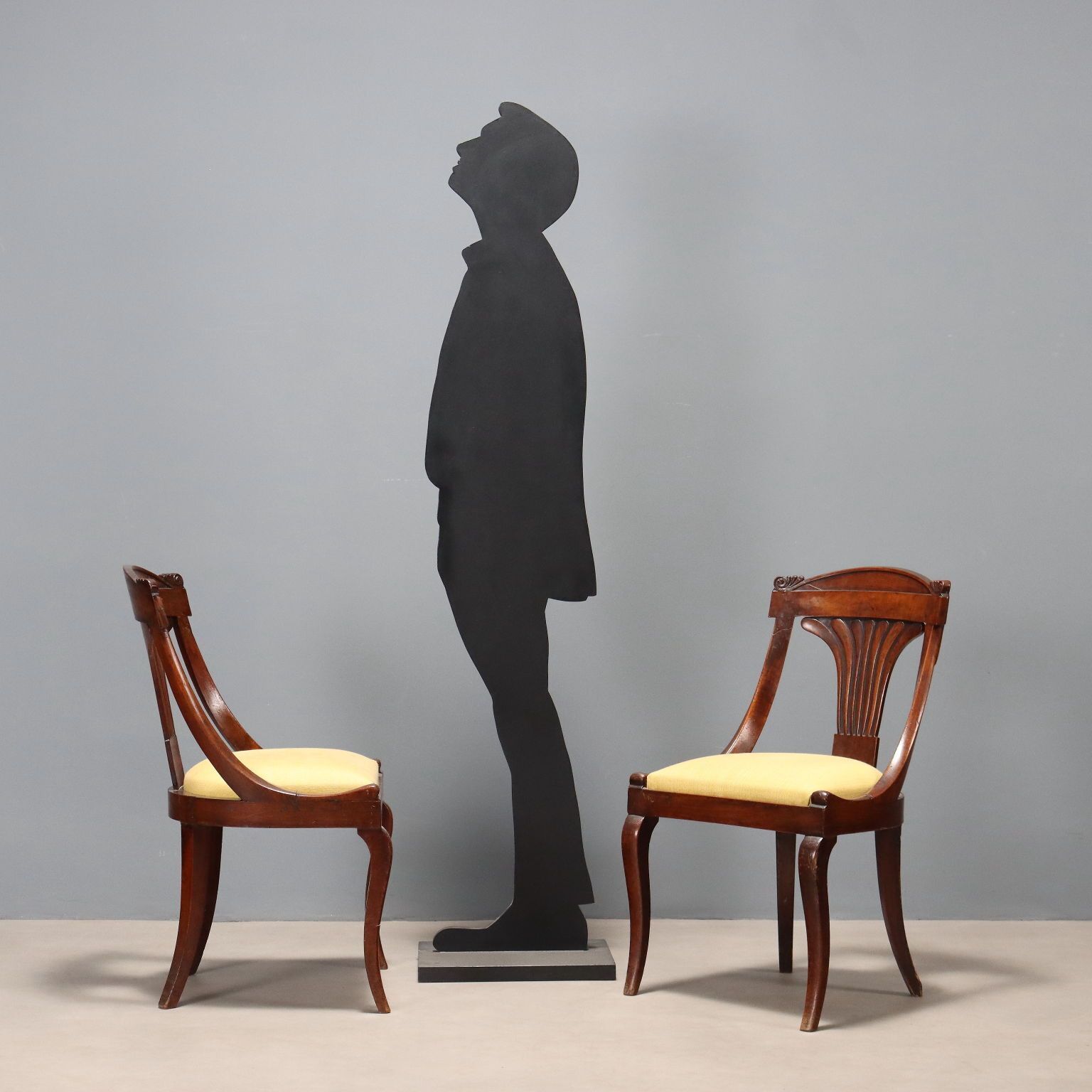 Antique Chairs Louis Philippe Walnut Italy XIX Century photo for sale