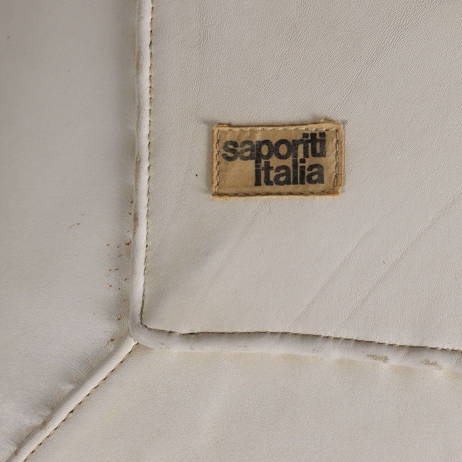 photo vinterior Vintage Saporiti Chairs Metal Leatherette Design Italy 1960s