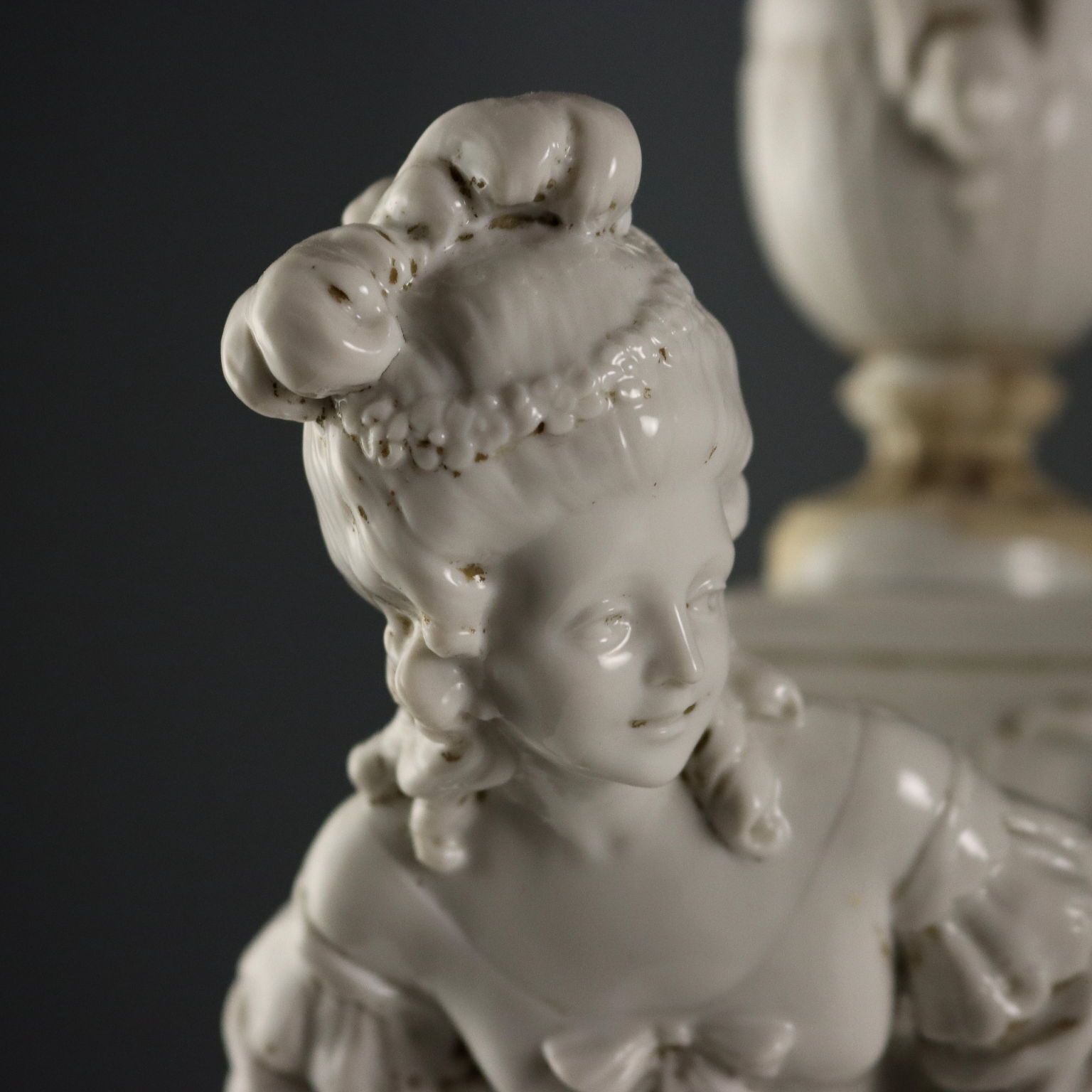 Figurine d'époque Capodimonte en porcelaine, XIXe siècle photo Décoration