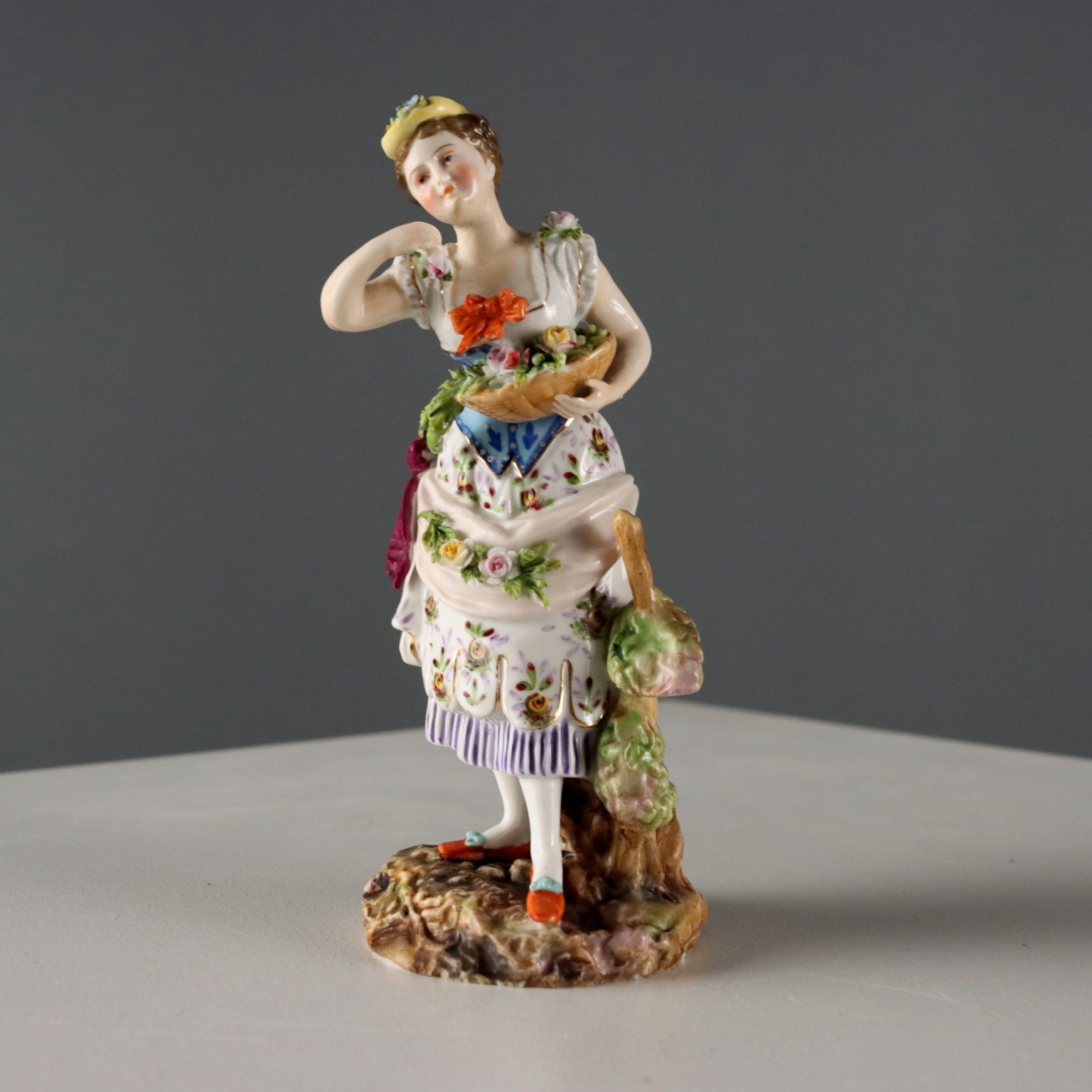 Antique Figurines Volksted Porcelain Germany XIX Century photo for sale