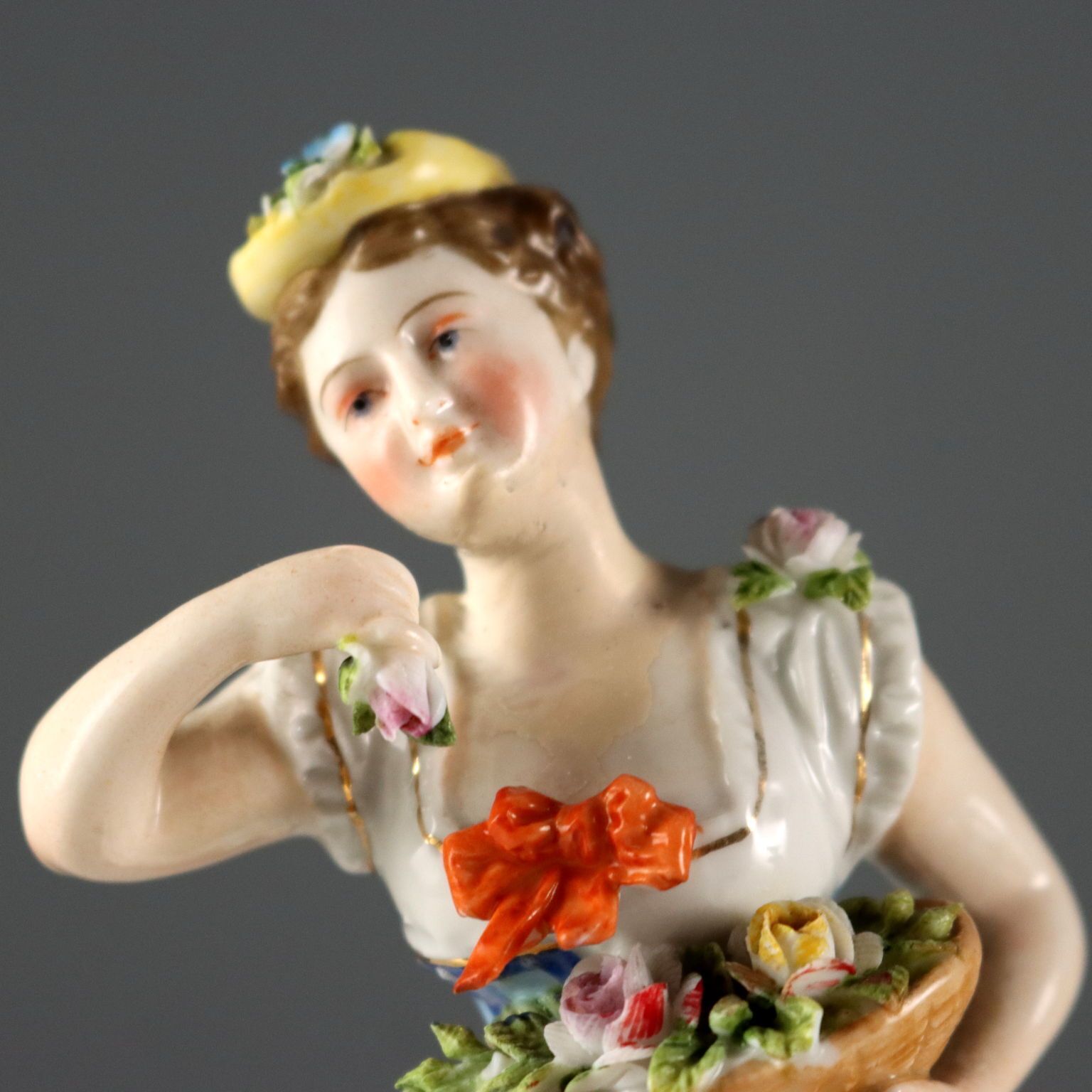 Antique Figurines Volksted Porcelain Germany XIX Century photo Art