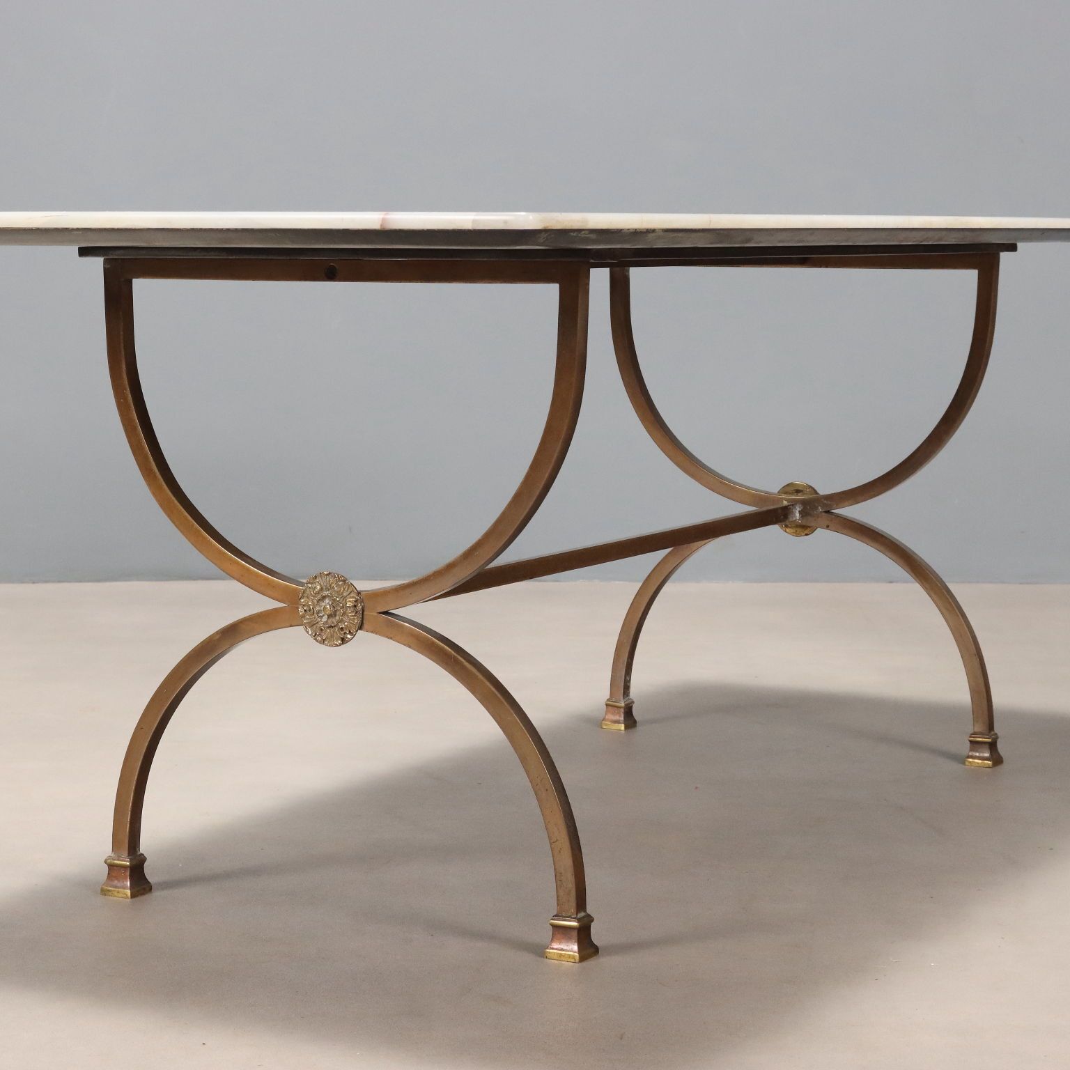 Antique Center Table Bronze Stone Top Italy XX Century photo buy